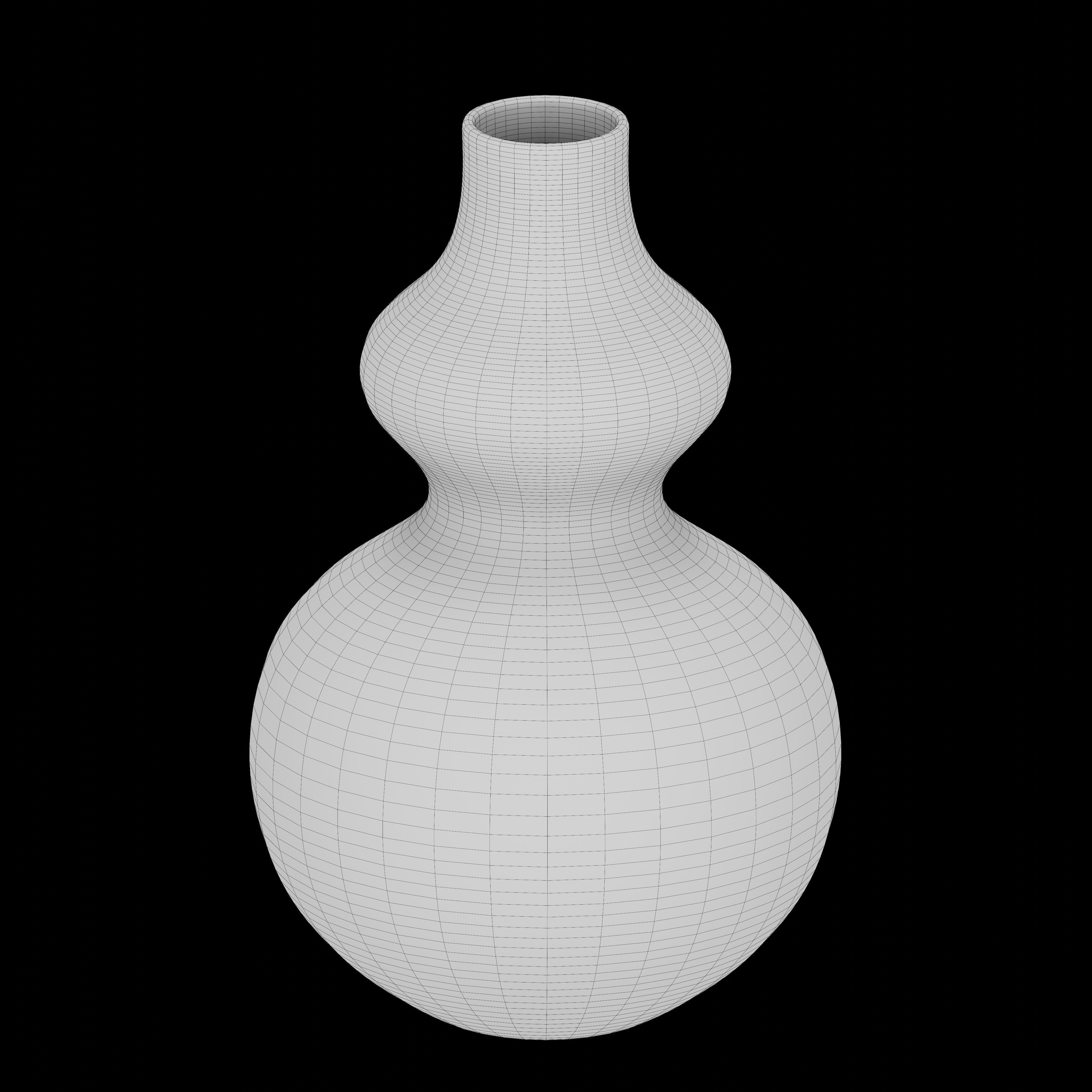 Vase37 vase with stripes 3D model_4