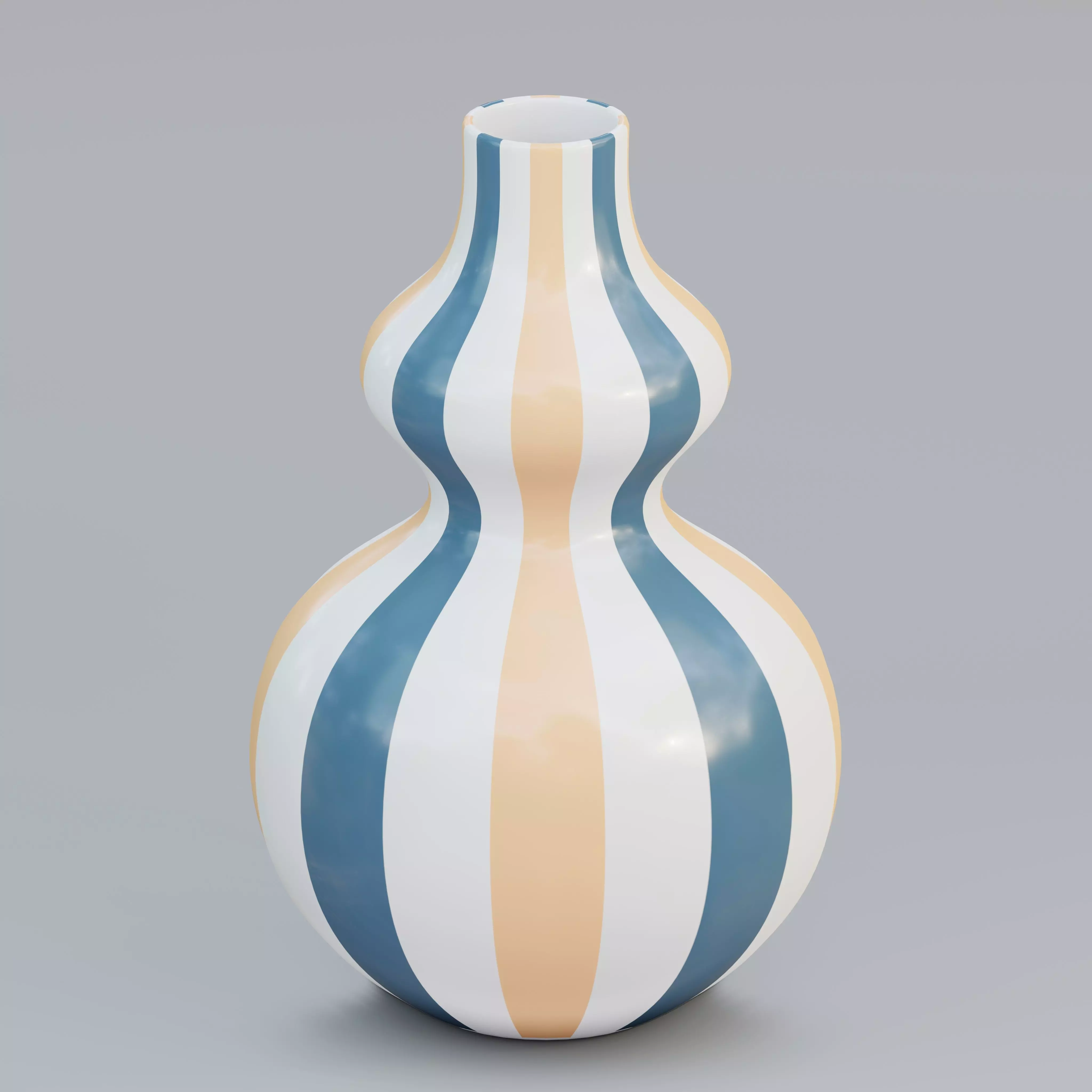 Vase37 vase with stripes 3D model_0