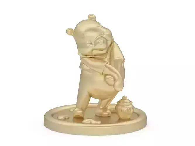 cnc pooh statue 3D model printable design 3D print model