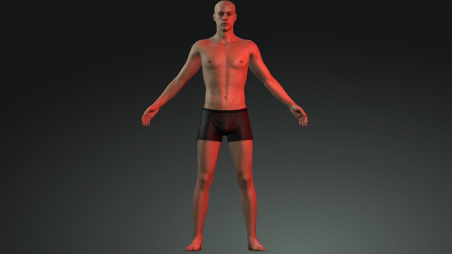 Josh - 4K Animasyon For game Low-poly 3D model_2