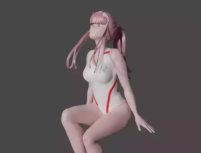Zero Two 3D Model CUT