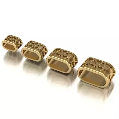 CHARMS three gold plated rings
