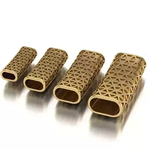 CHARMS three gold plated bracelets