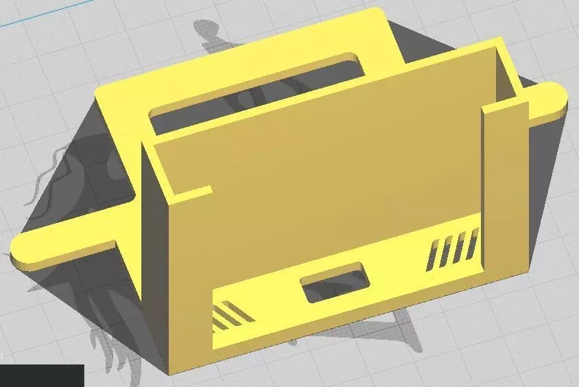 Samsung Car CD Vertical Phone Holder 3D print model_0