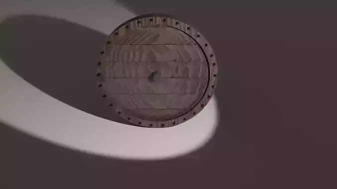 Wagon Wheel Low-poly 3D model