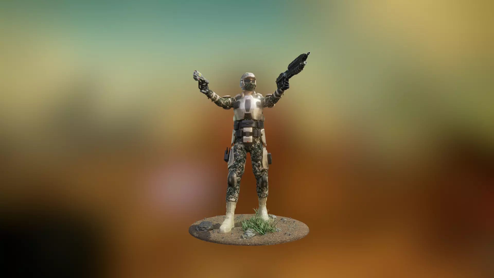 Halo Marine Soldier 3D model_0