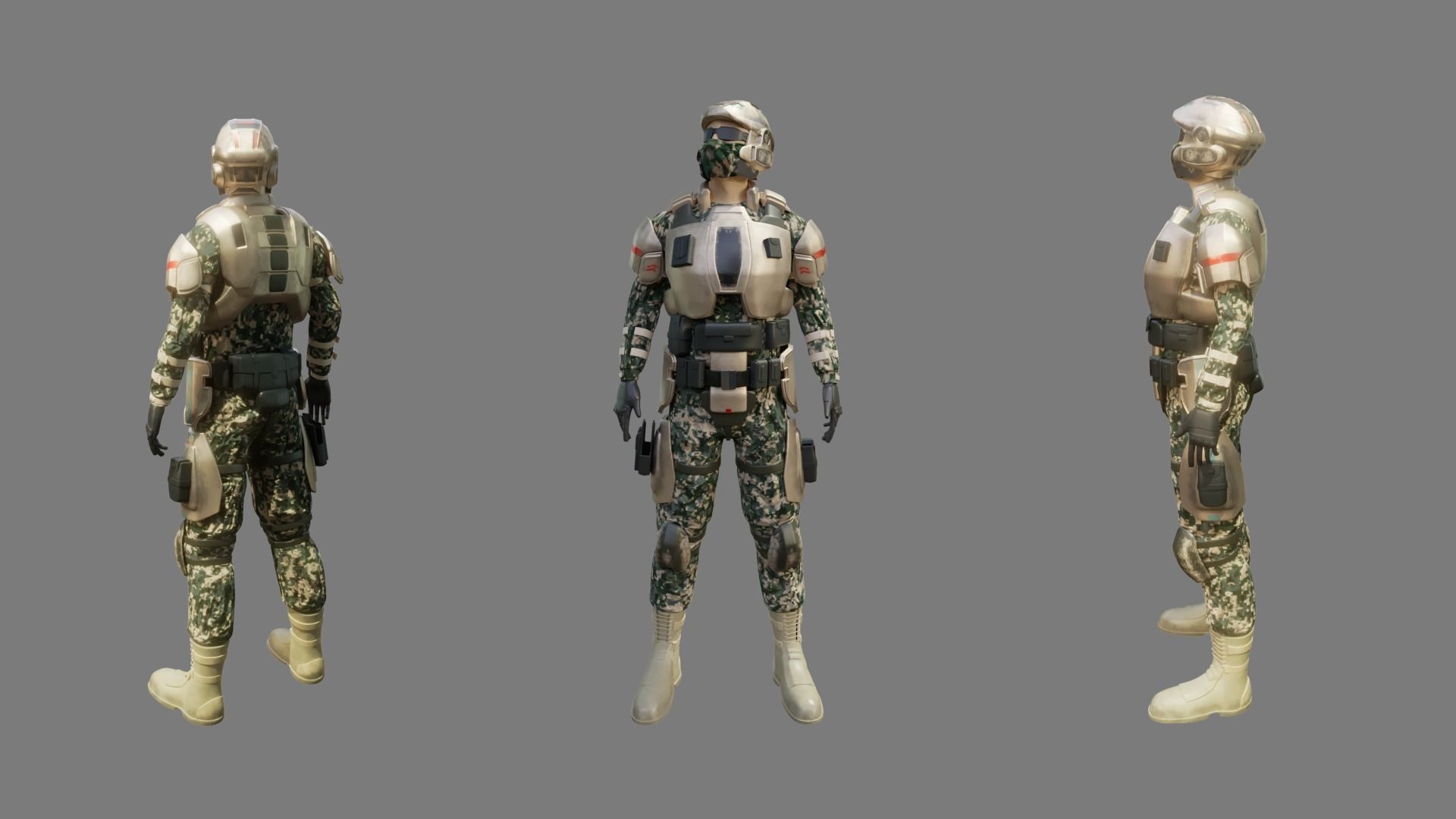 Halo Marine Soldier 3D model_3