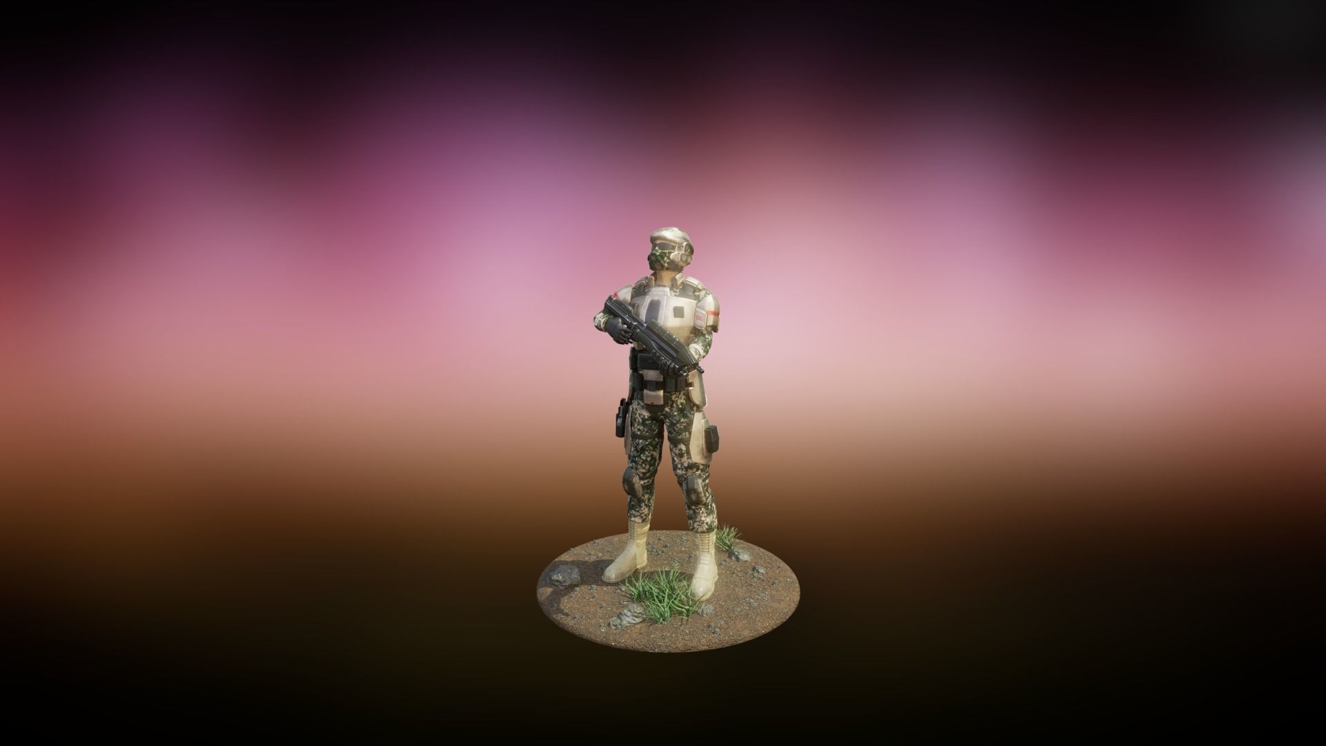 Halo Marine Soldier 3D model_9
