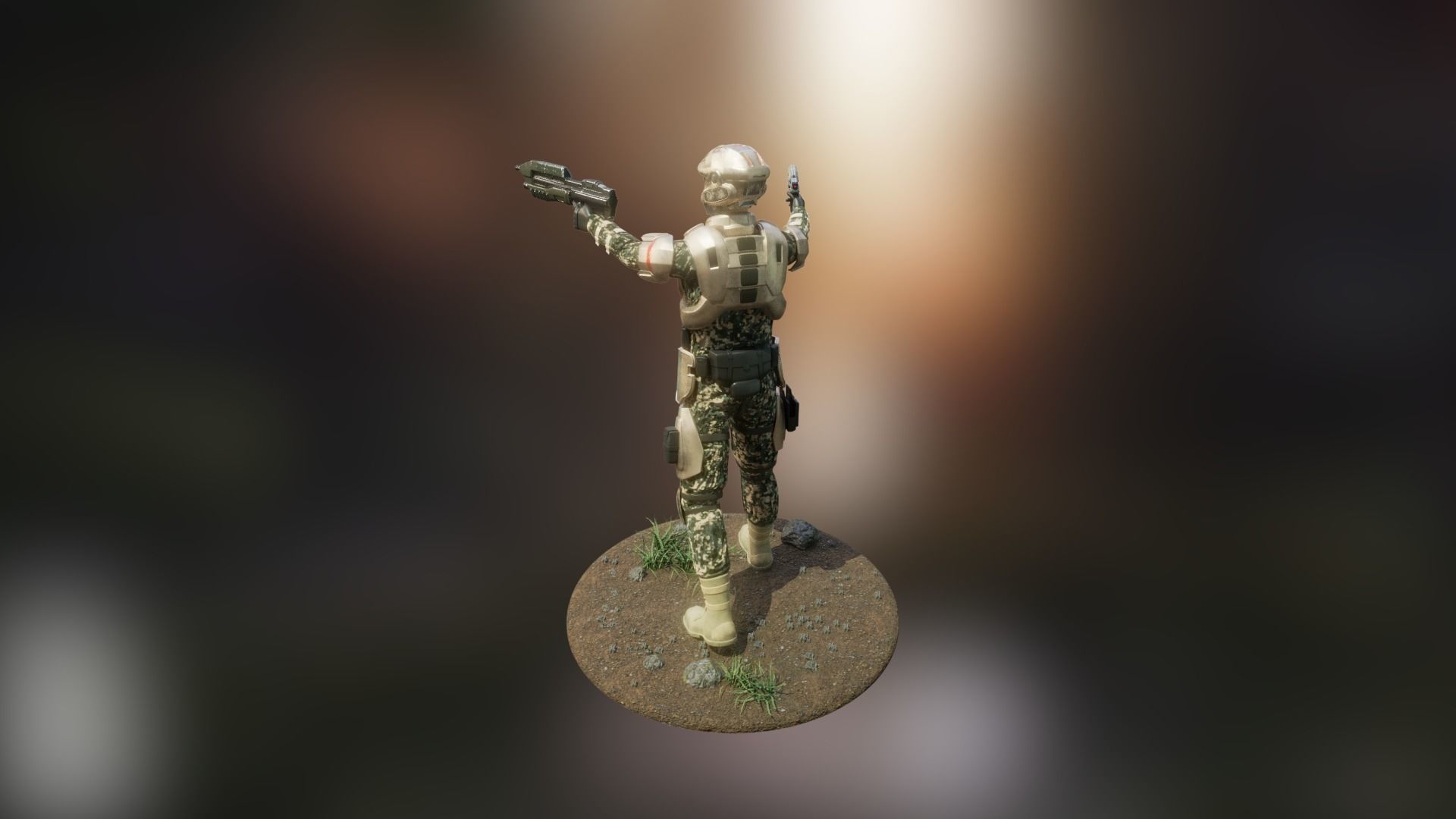 Halo Marine Soldier 3D model_7