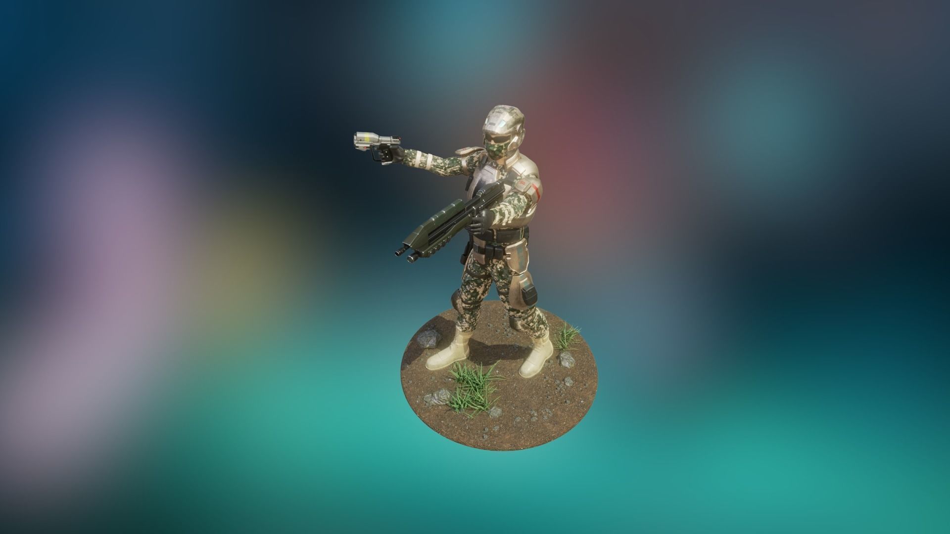 Halo Marine Soldier 3D model_6
