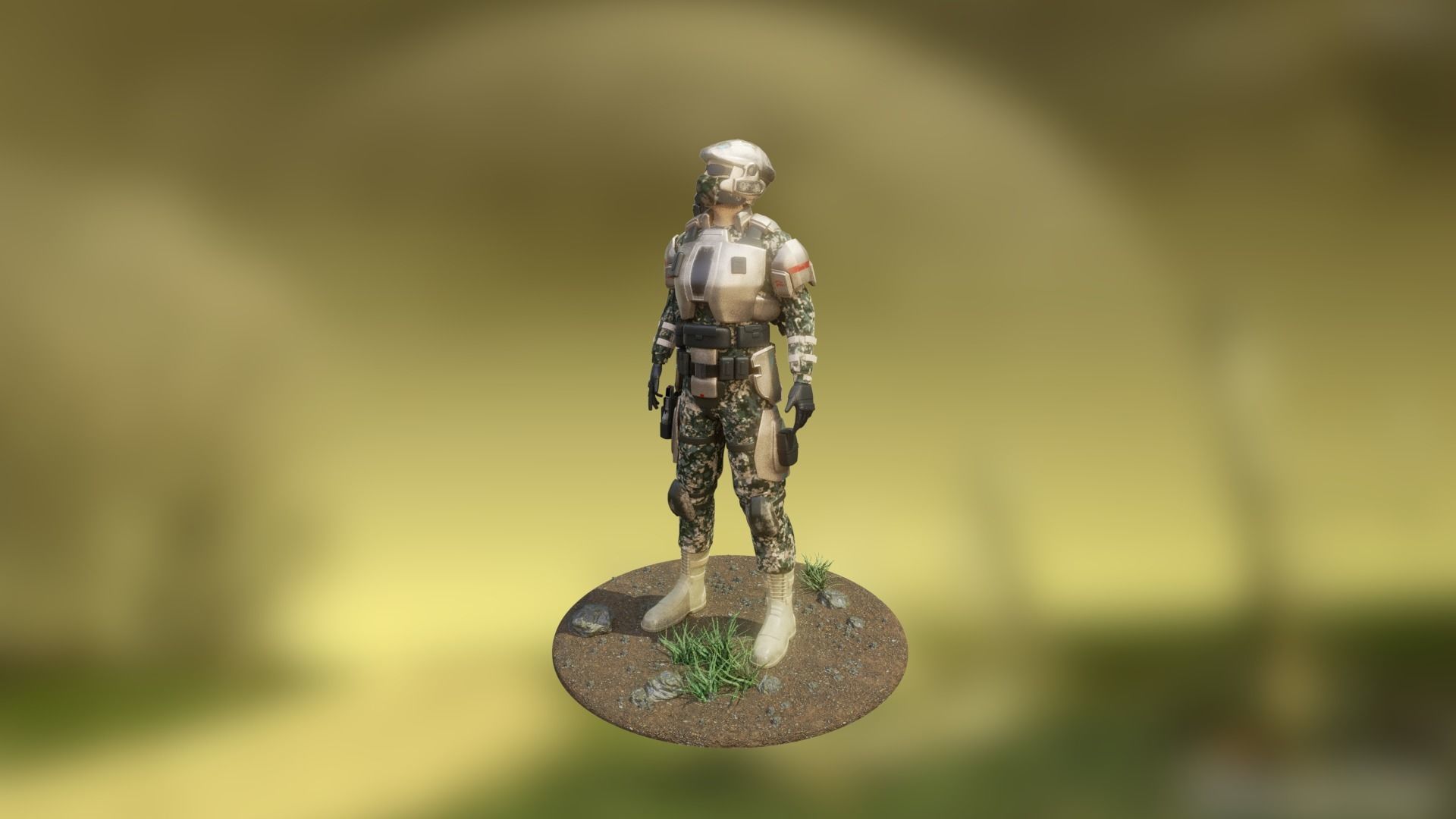Halo Marine Soldier 3D model_1
