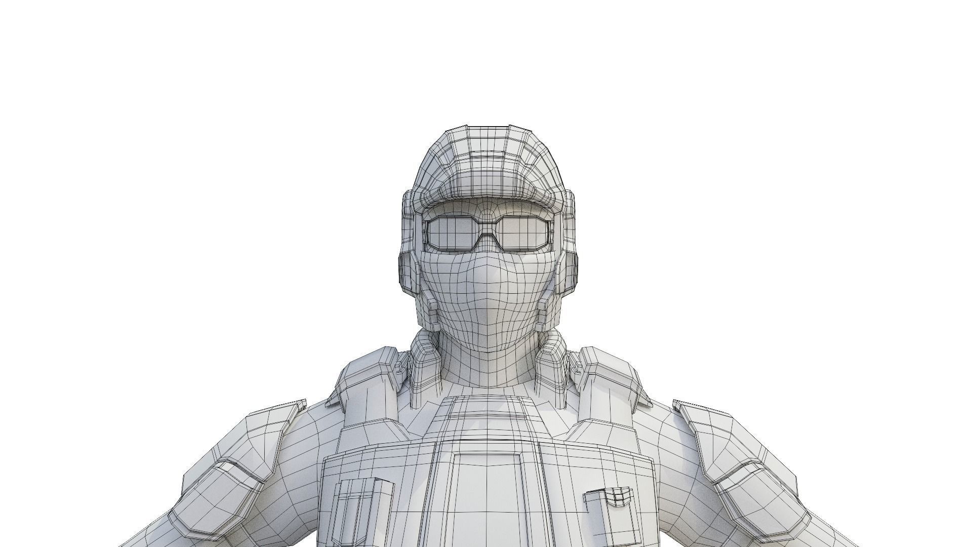 Halo Marine Soldier 3D model_10