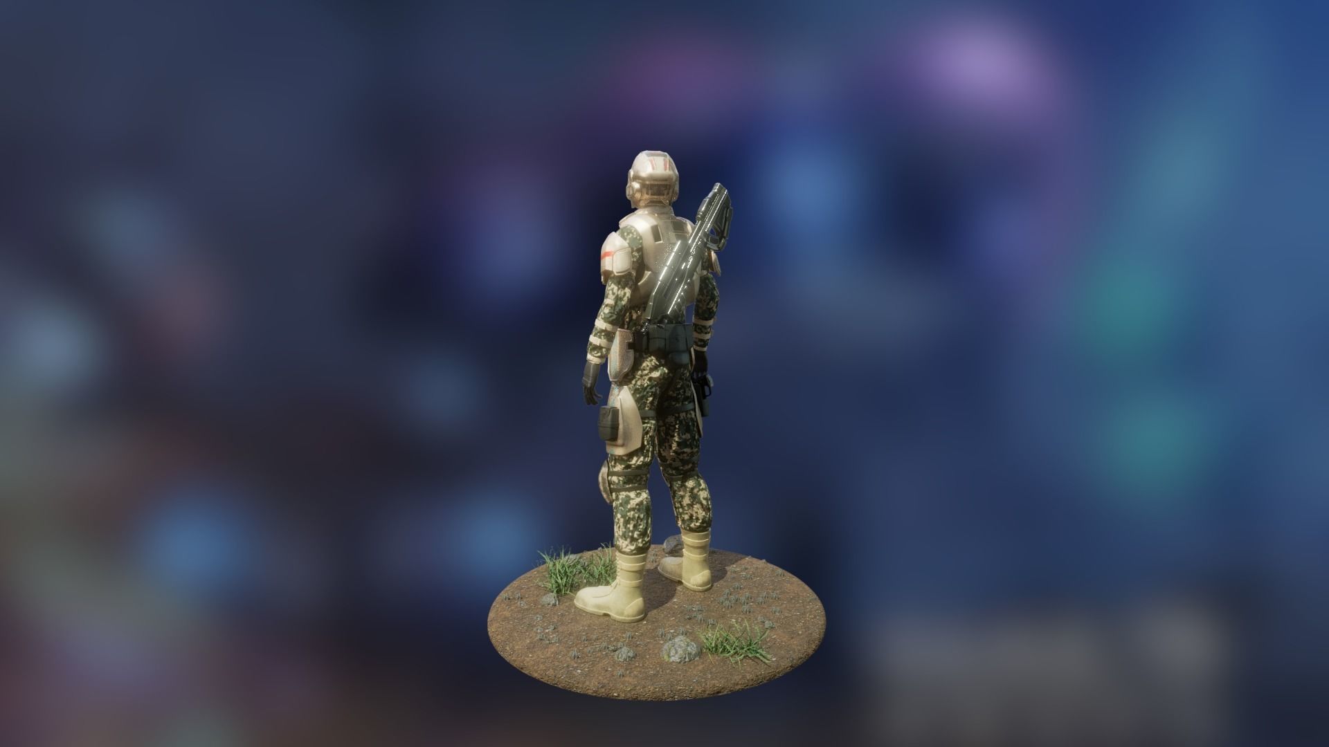 Halo Marine Soldier 3D model_5