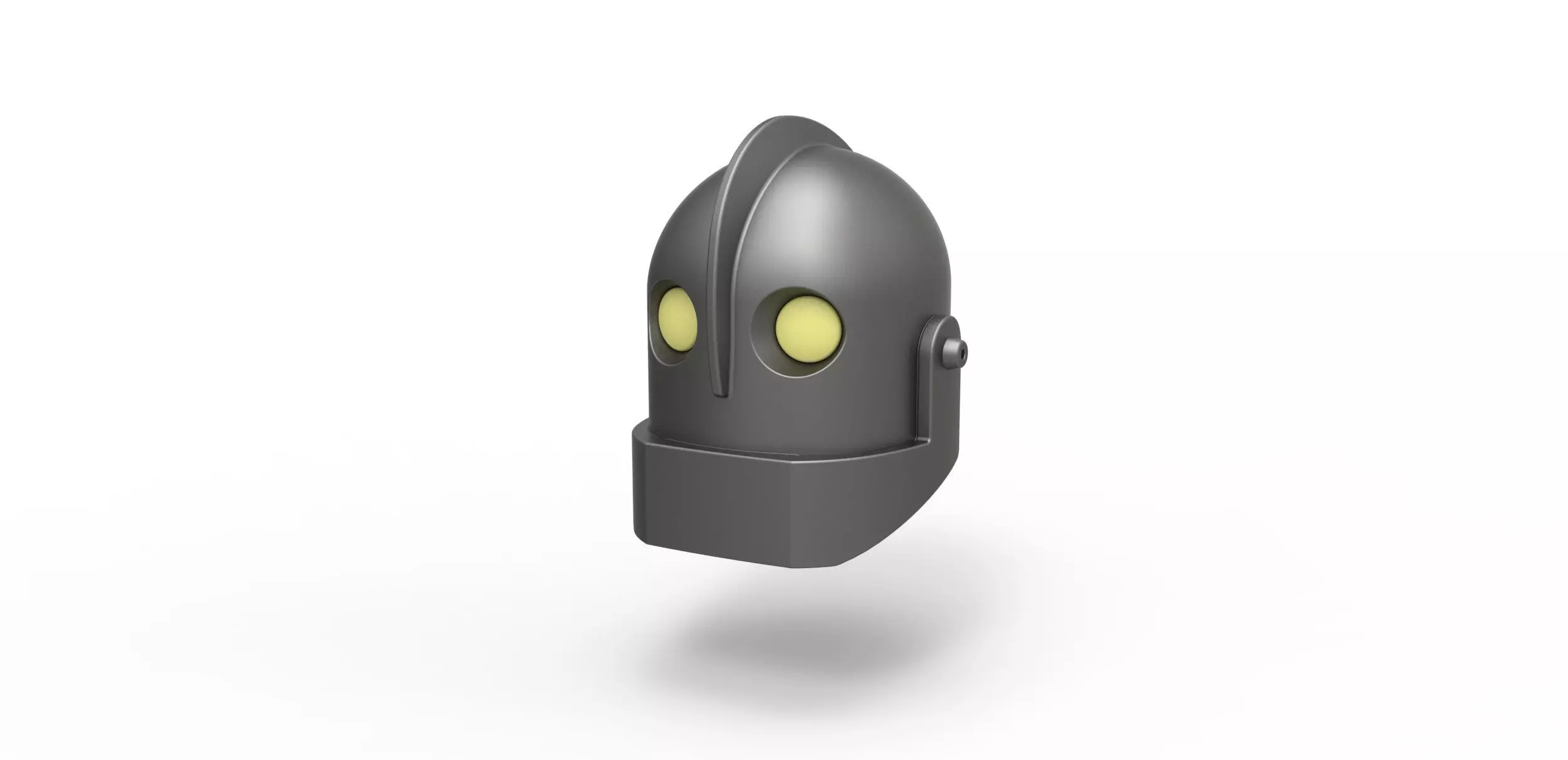 Tow hitch cover as The Iron Giant head 3D print model