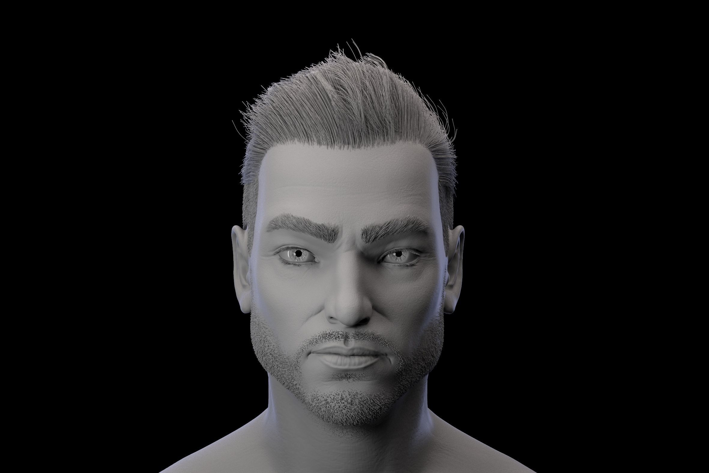 The head man 3D model_4