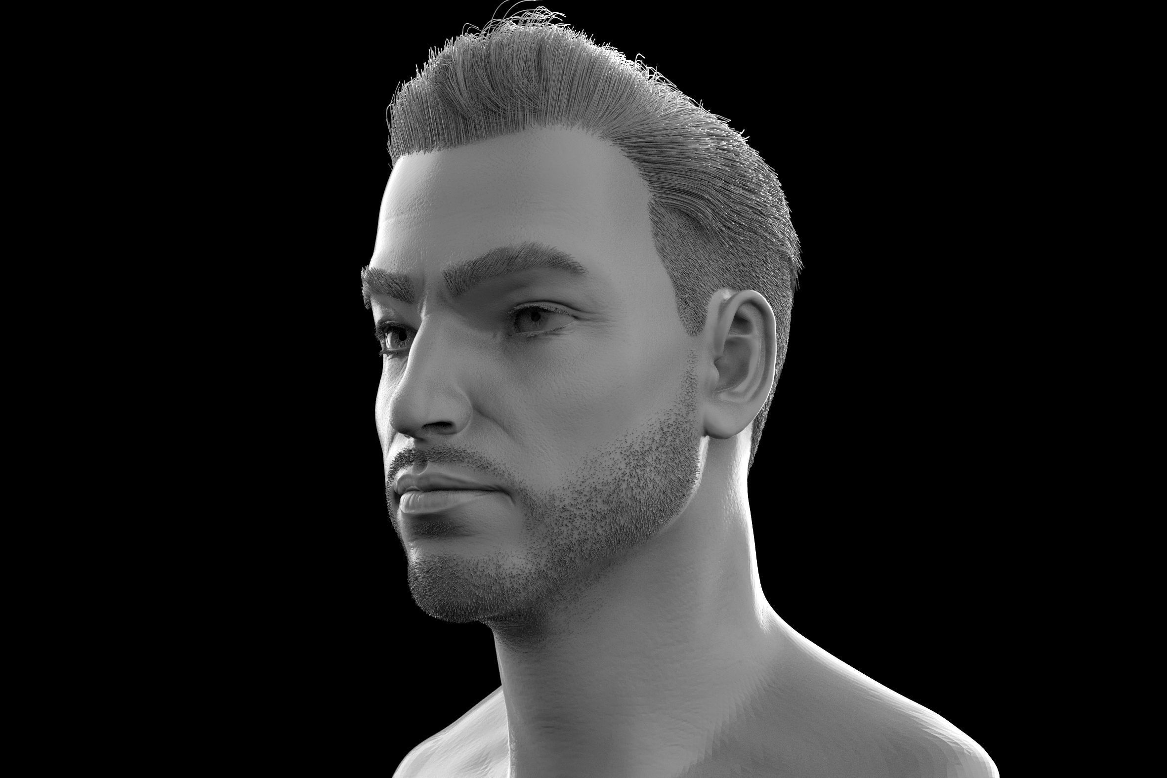 The head man 3D model_0