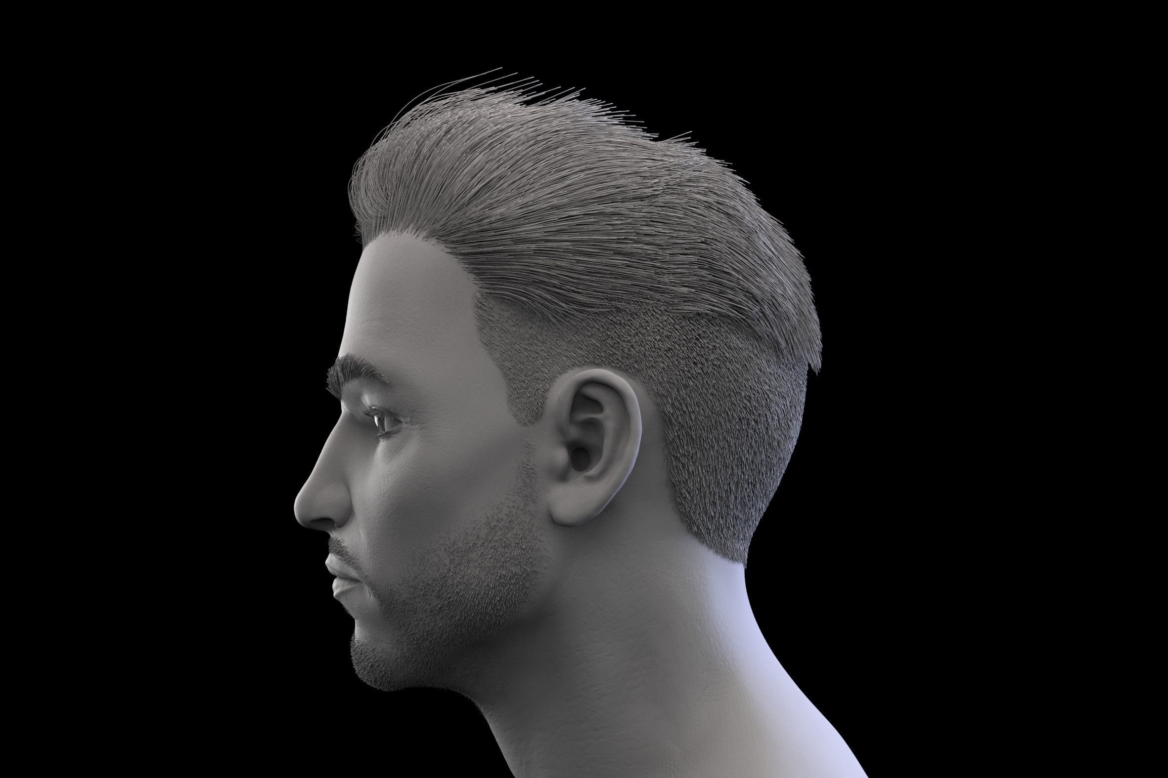 The head man 3D model_2