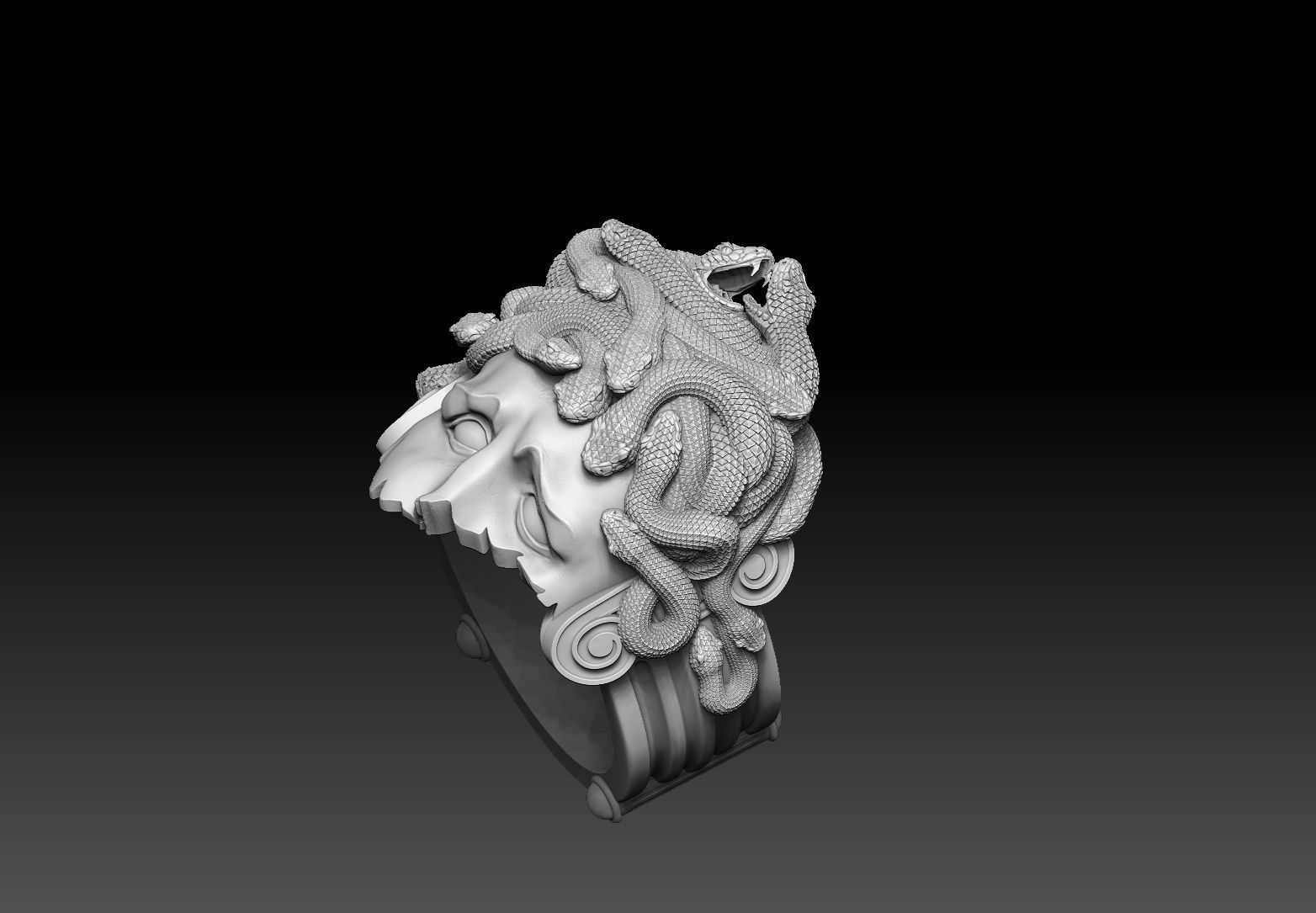 medusa ring 3D print model 3D print model 3D print model_8