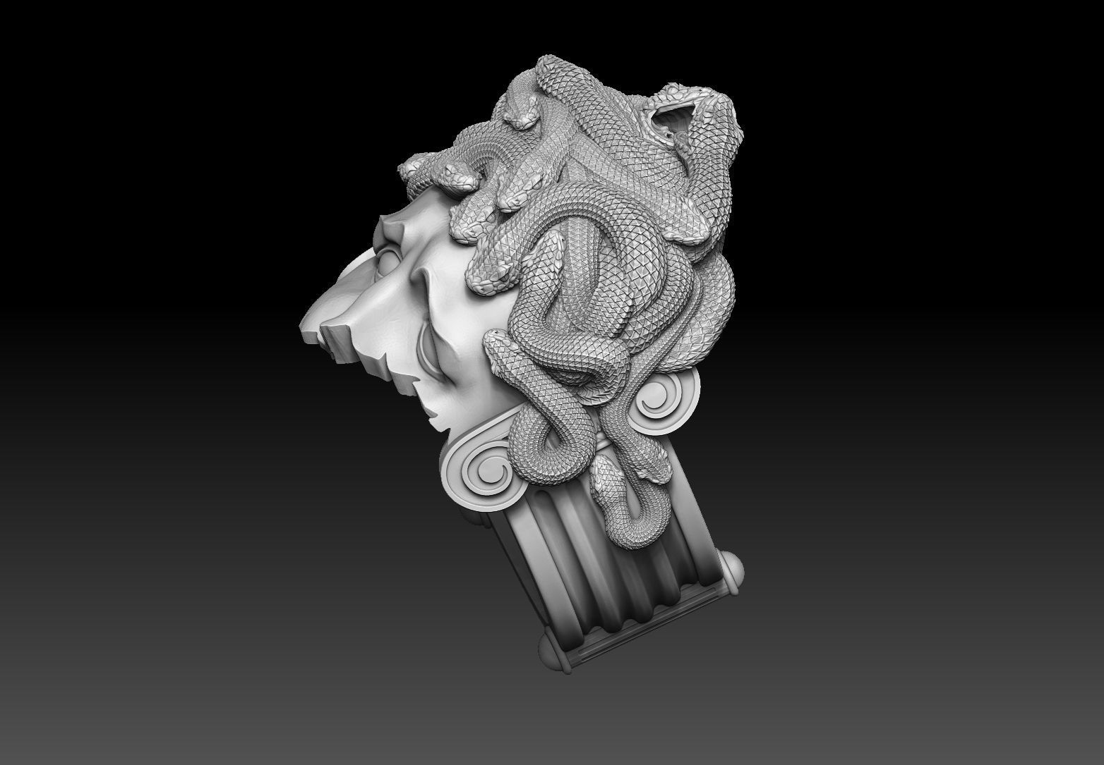 medusa ring 3D print model 3D print model 3D print model_4