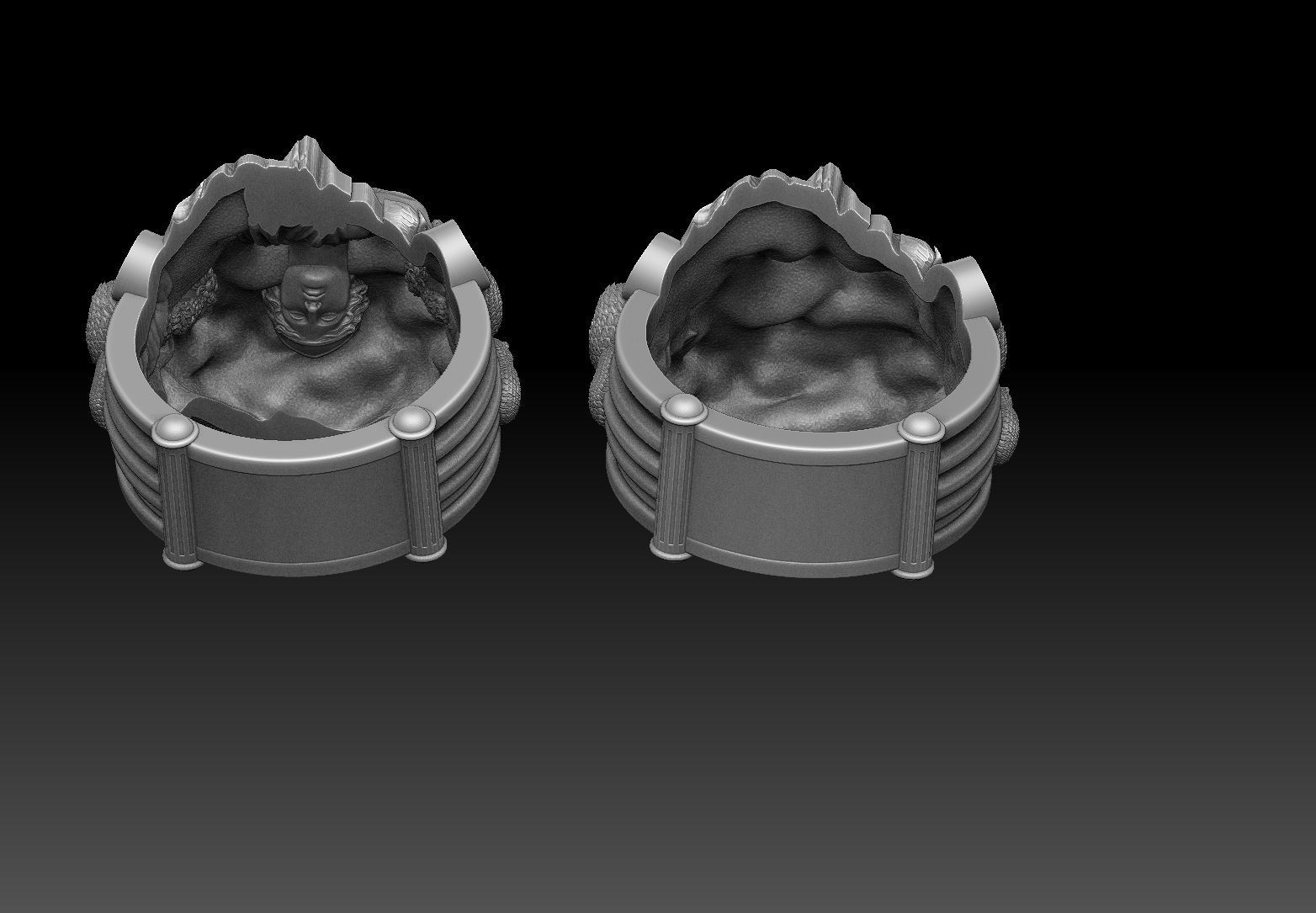 medusa ring 3D print model 3D print model 3D print model_11