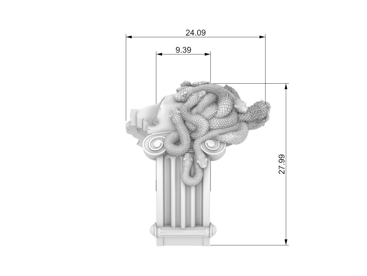 medusa ring 3D print model 3D print model 3D print model_13