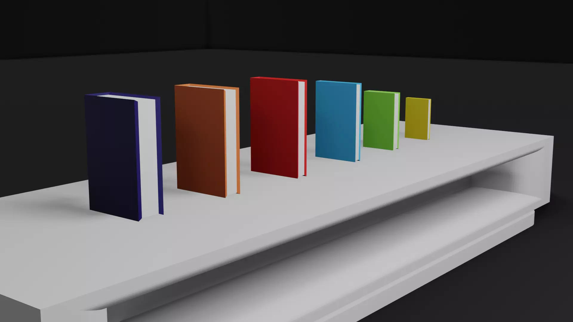 Pack Of Low Poly Books Free low-poly 3D model