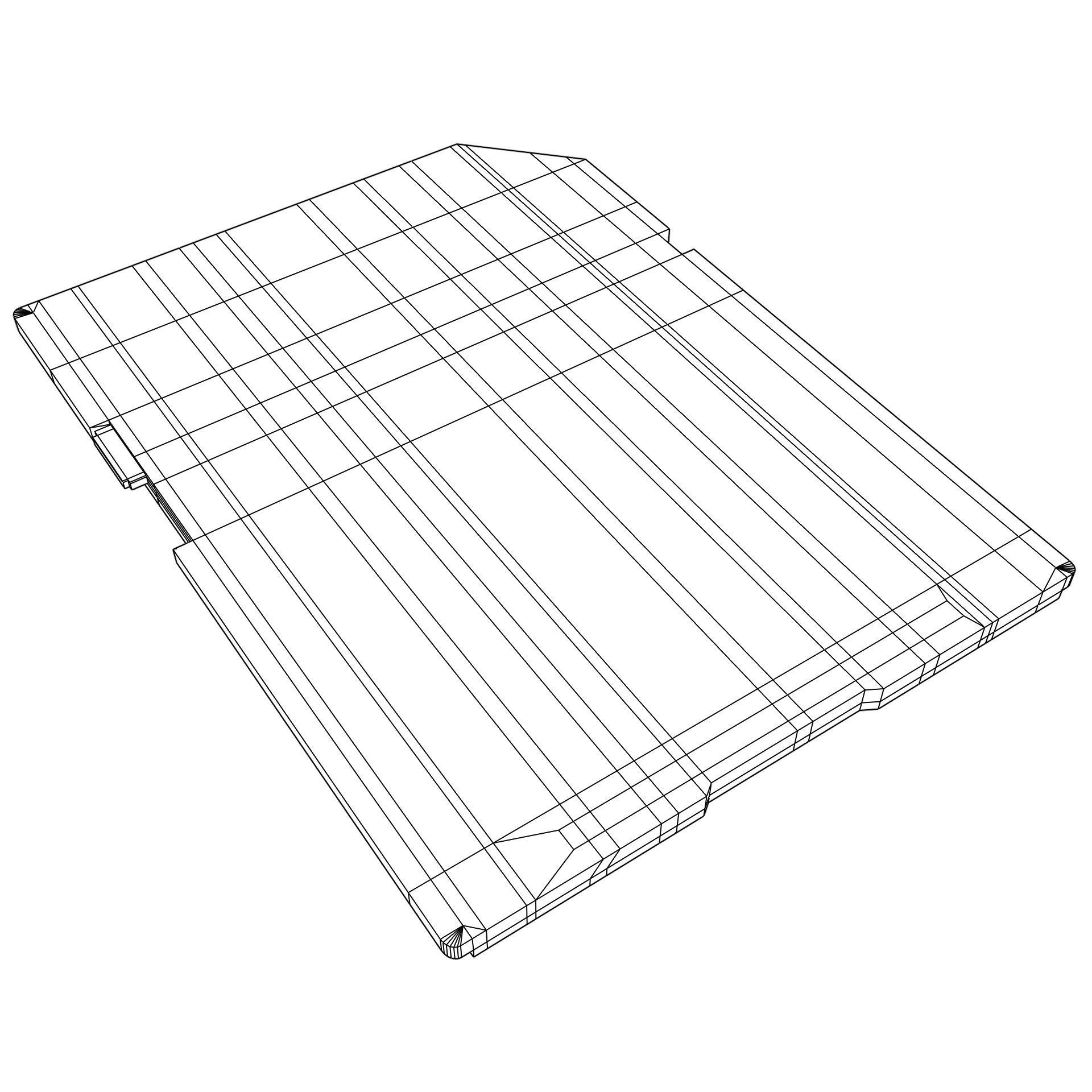 SD Card Low-poly 3D model_4