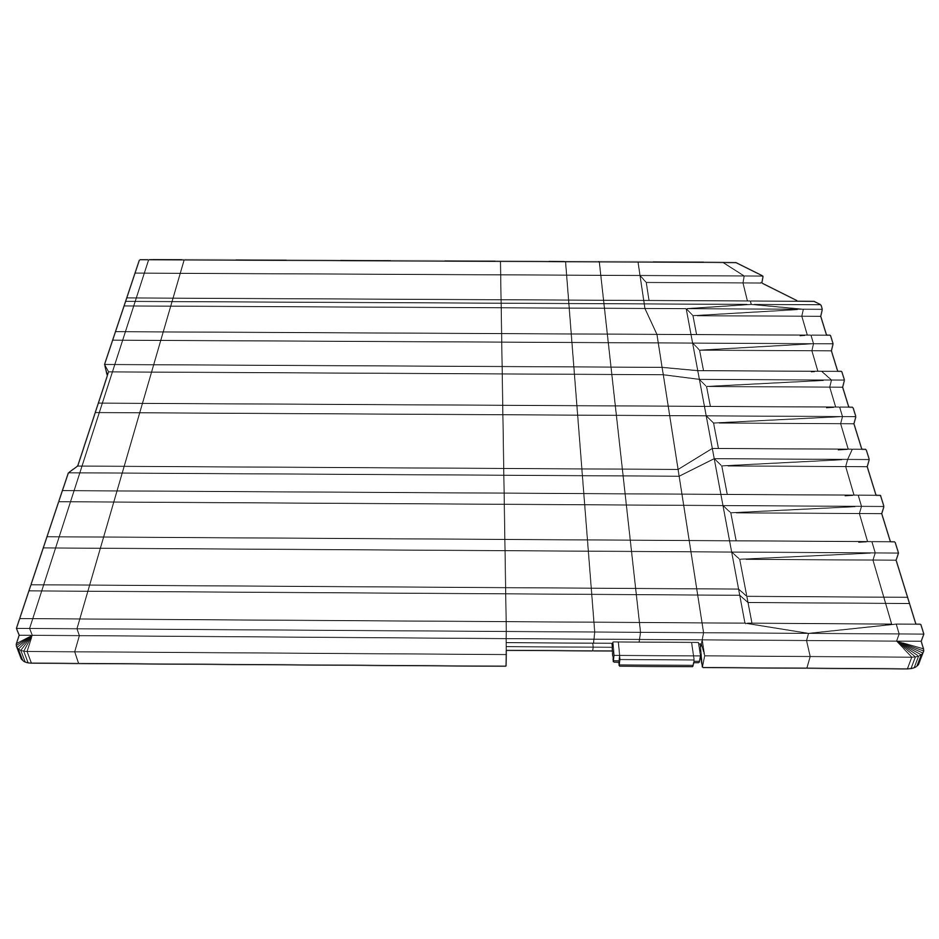 SD Card Low-poly 3D model_5