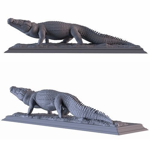 Crocodile Statue 3D print model