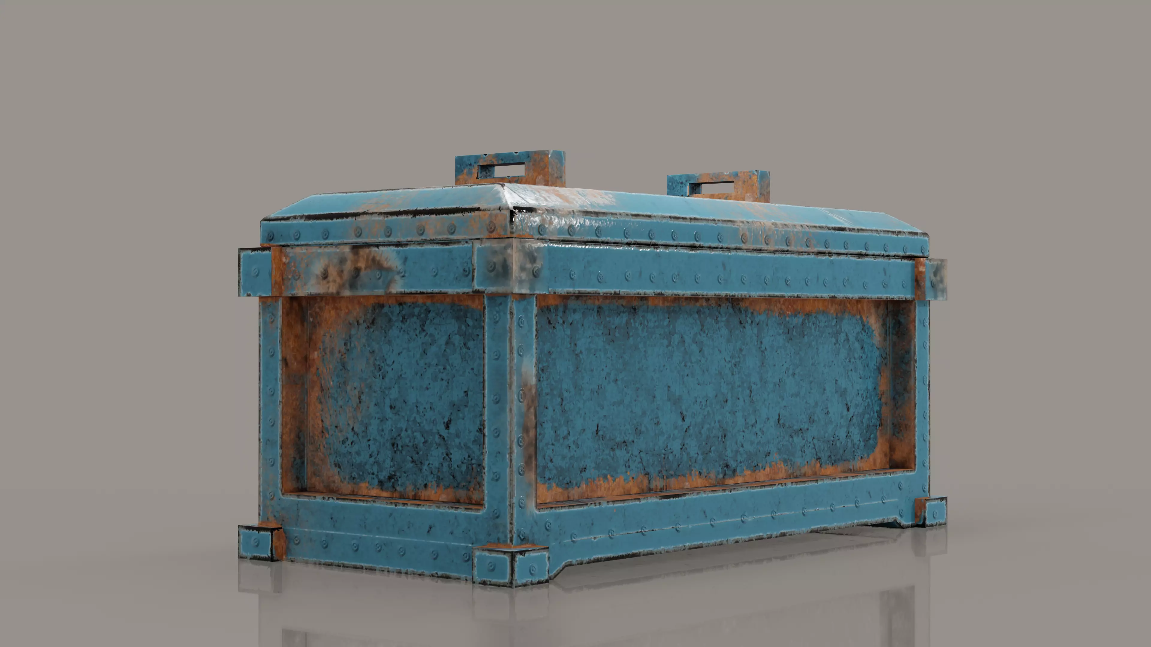 Mechanical and Sci Fi box for various types of scenes Low-poly 3D model