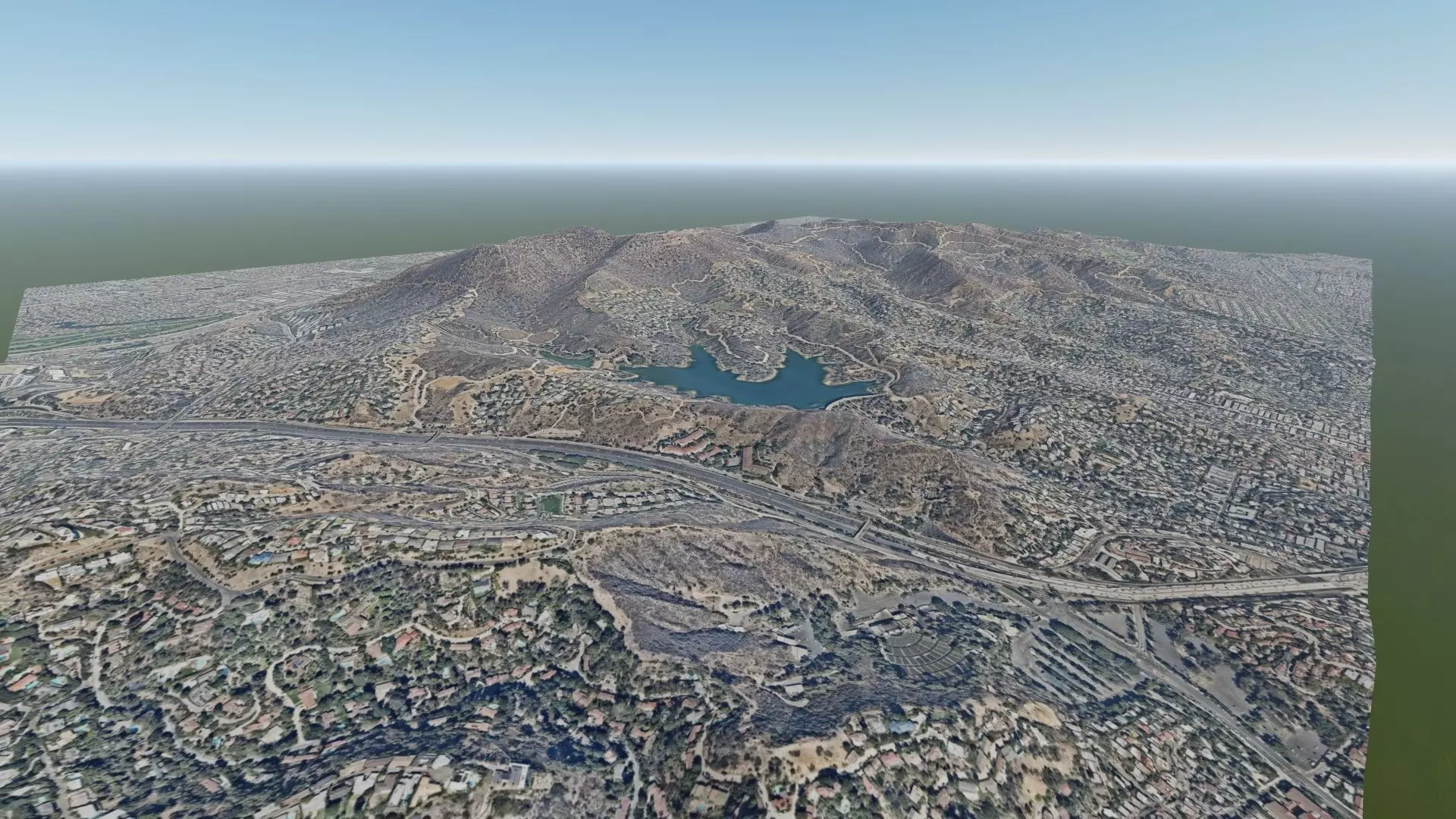 Mountain Valley East of Los Angeles 3D model_0
