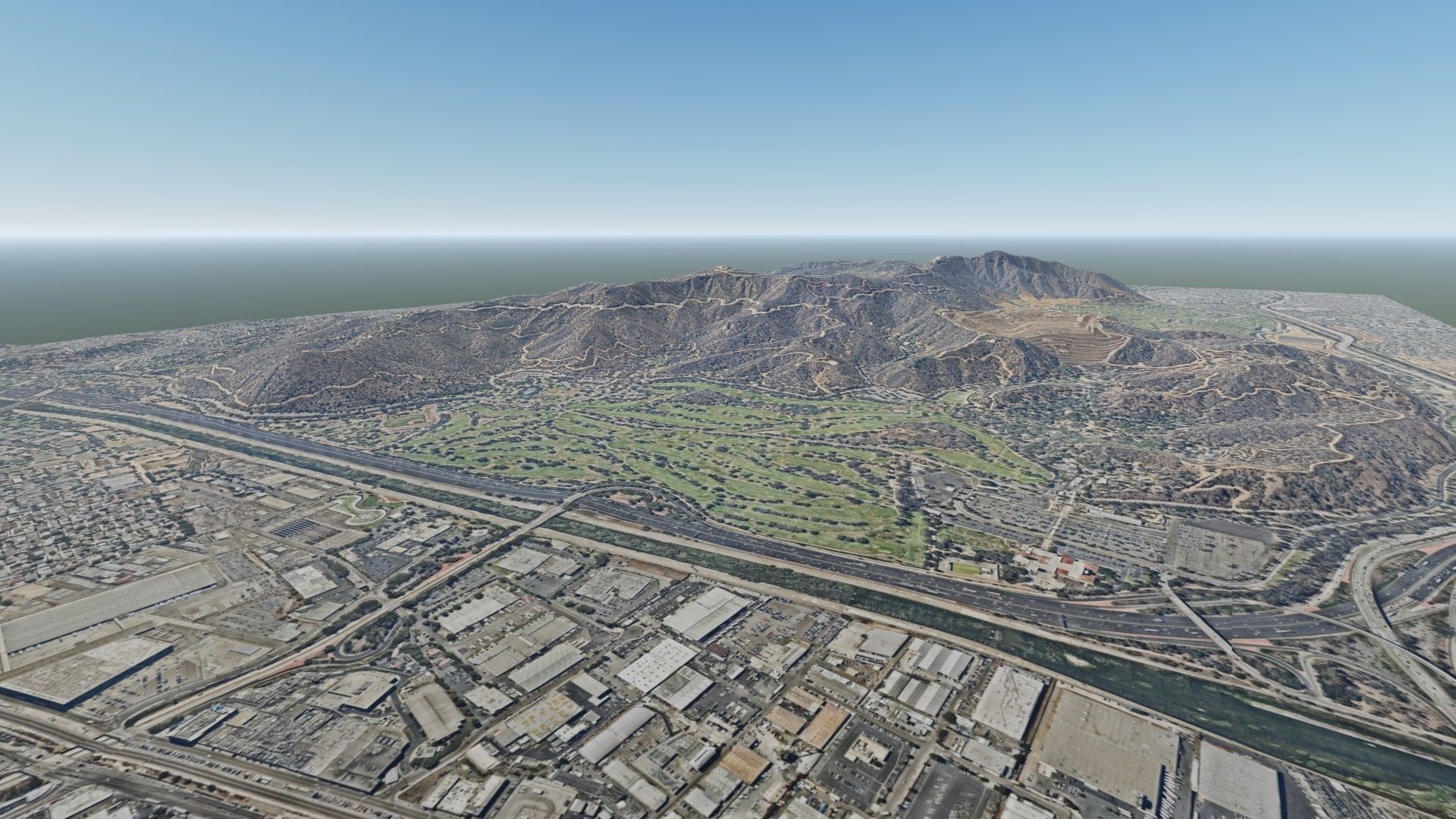Mountain Valley East of Los Angeles 3D model_2