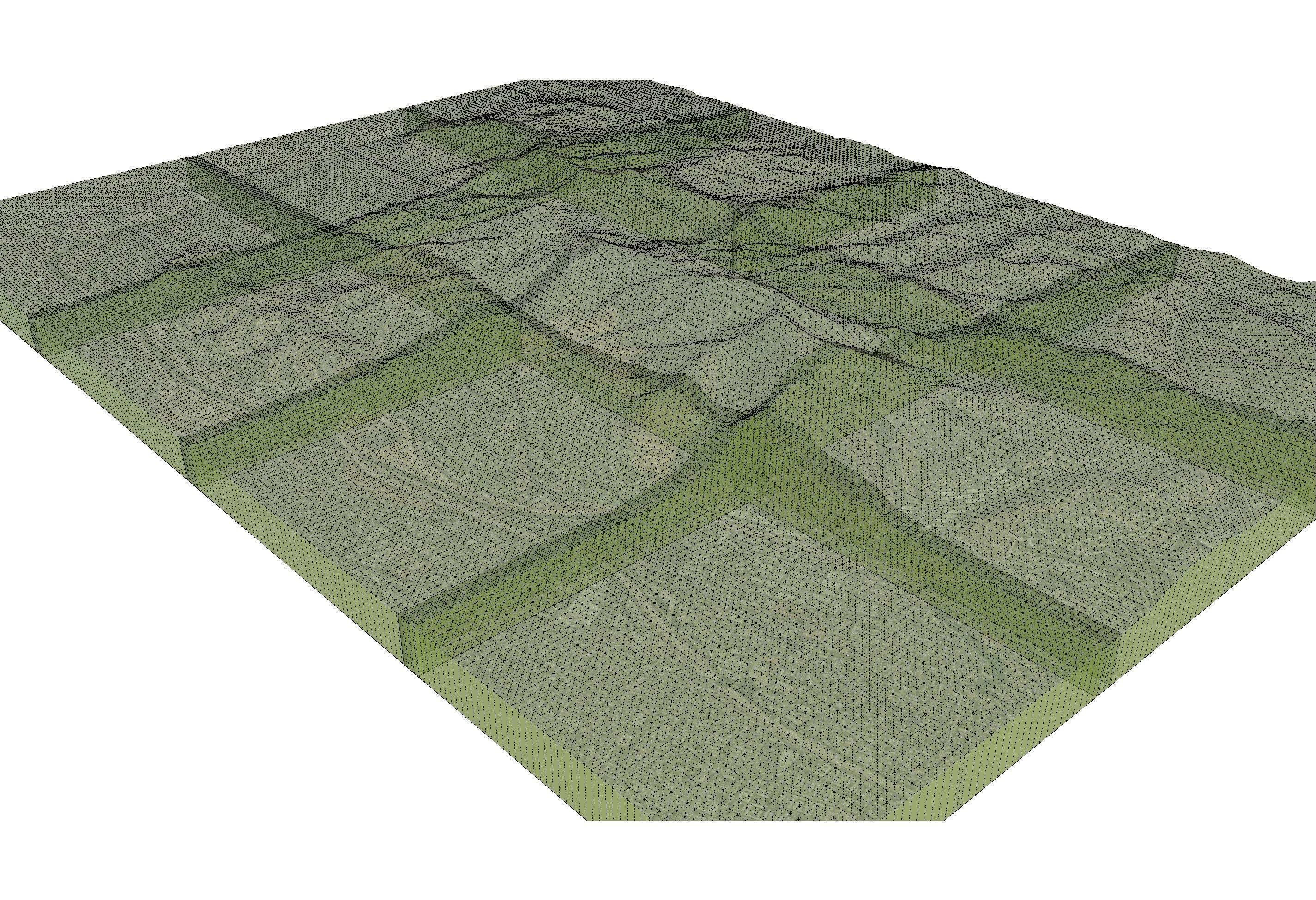 Mountain Valley East of Los Angeles 3D model_10