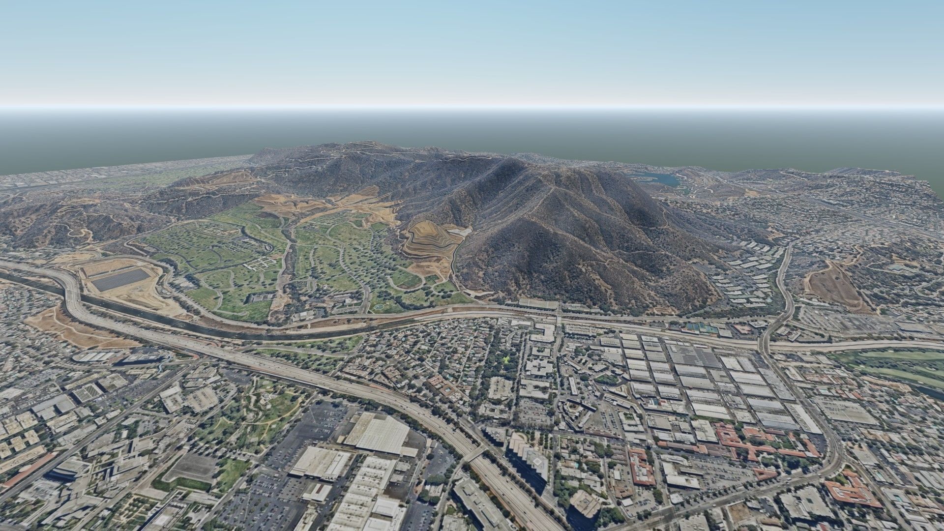Mountain Valley East of Los Angeles 3D model_1