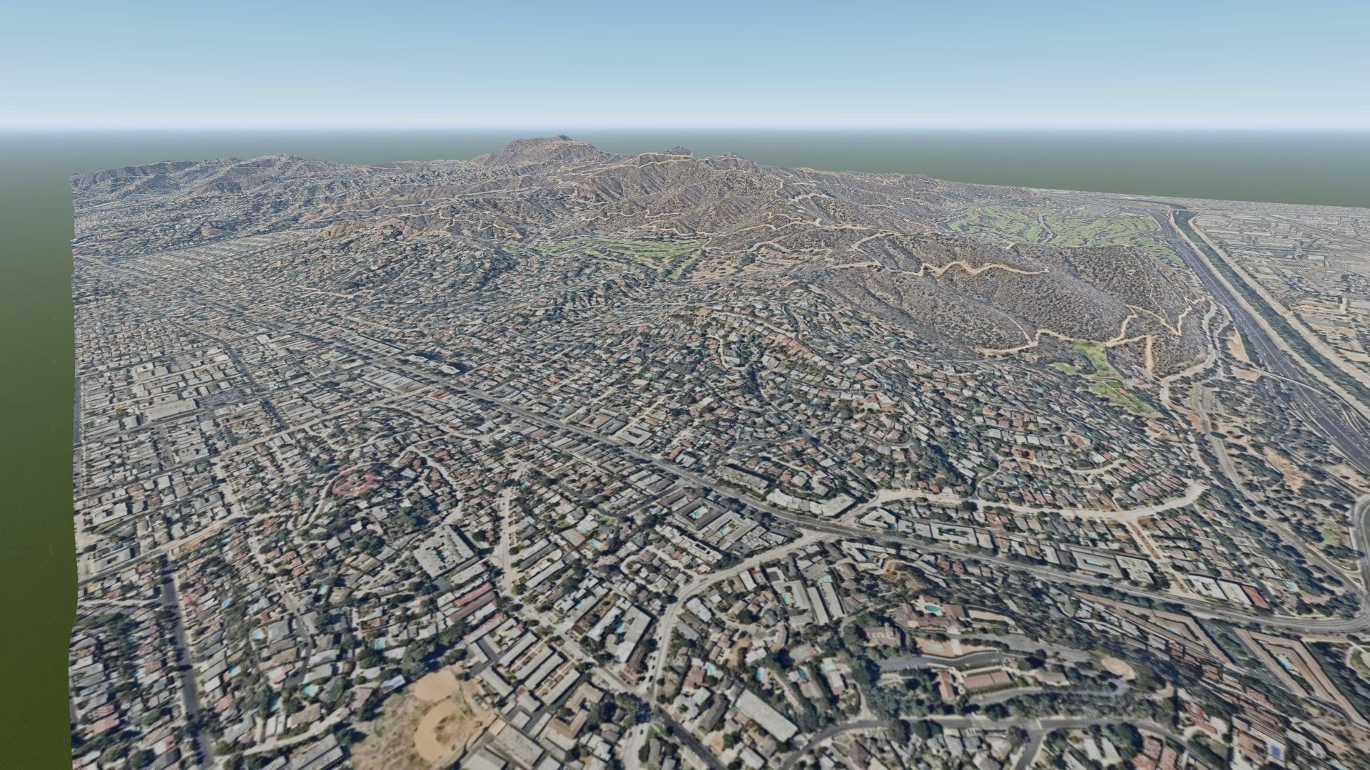 Mountain Valley East of Los Angeles 3D model_3