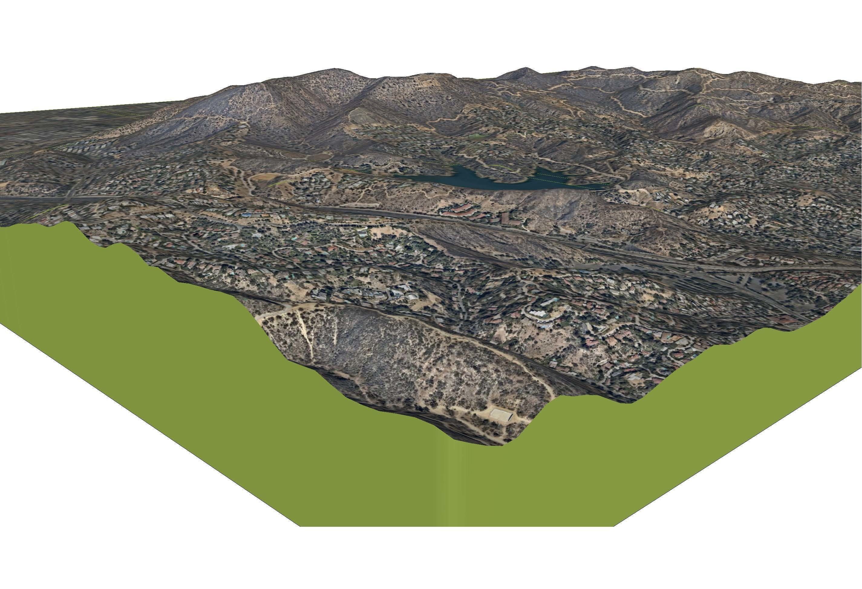Mountain Valley East of Los Angeles 3D model_6