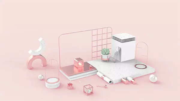 A scene living room with furniture and plants 3D model