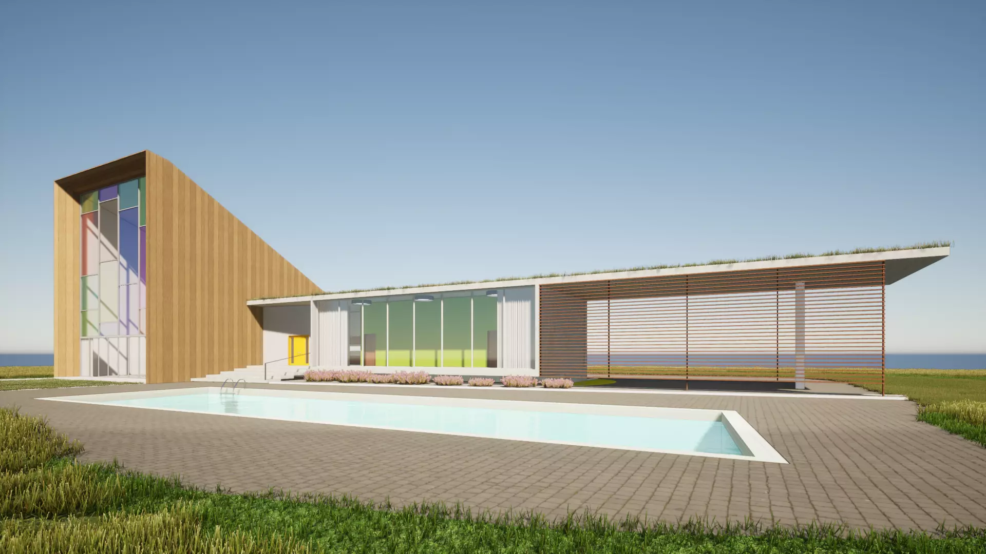 Modern House 1 3D model_0