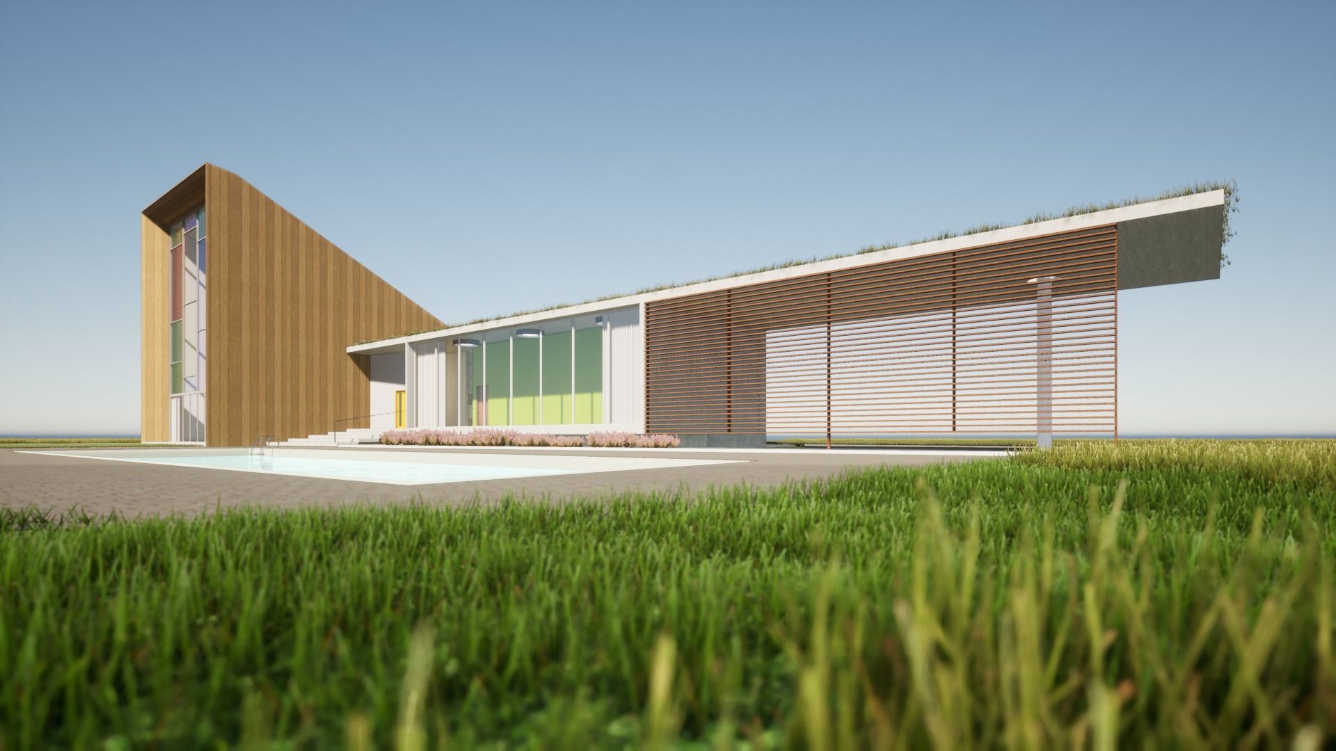 Modern House 1 3D model_5