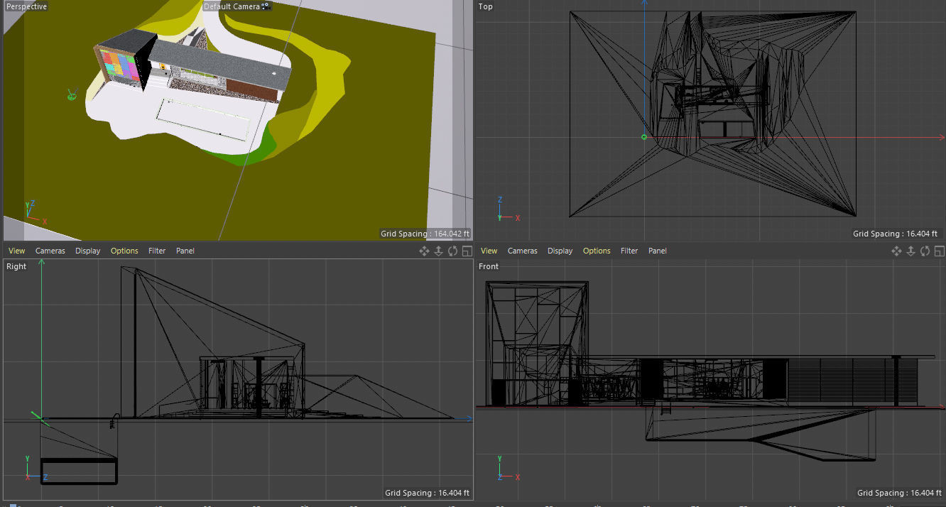Modern House 1 3D model_6