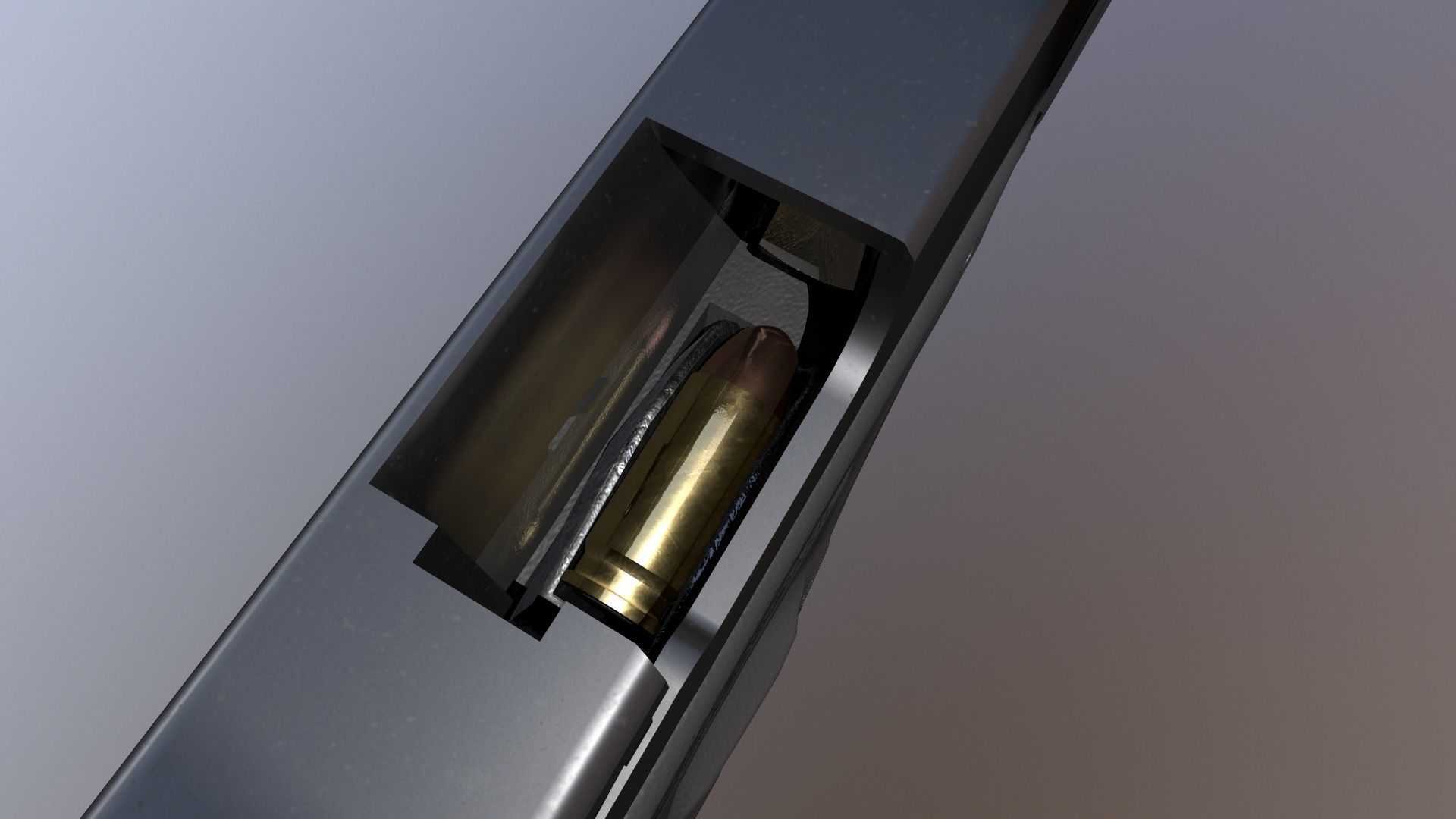 PISTOL MADE FOR YOUR GAME Low-poly 3D model_9