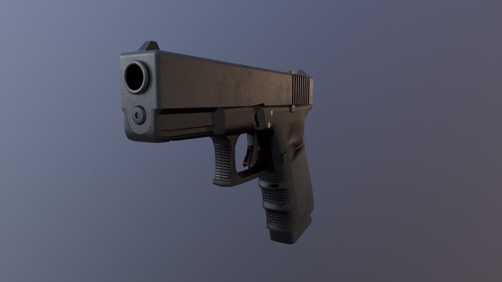 PISTOL MADE FOR YOUR GAME Low-poly 3D model_5