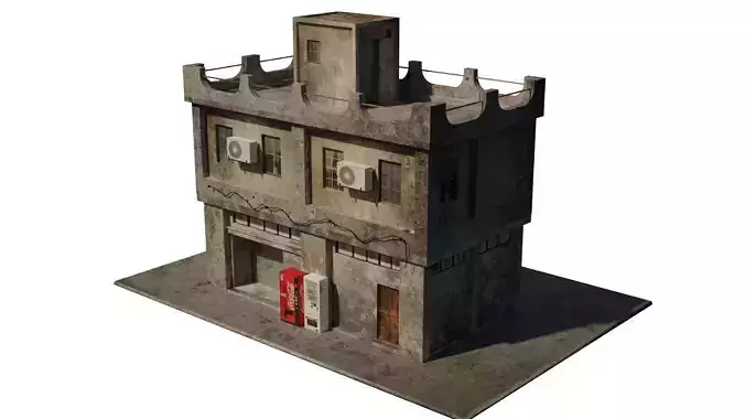 shop model deserted building