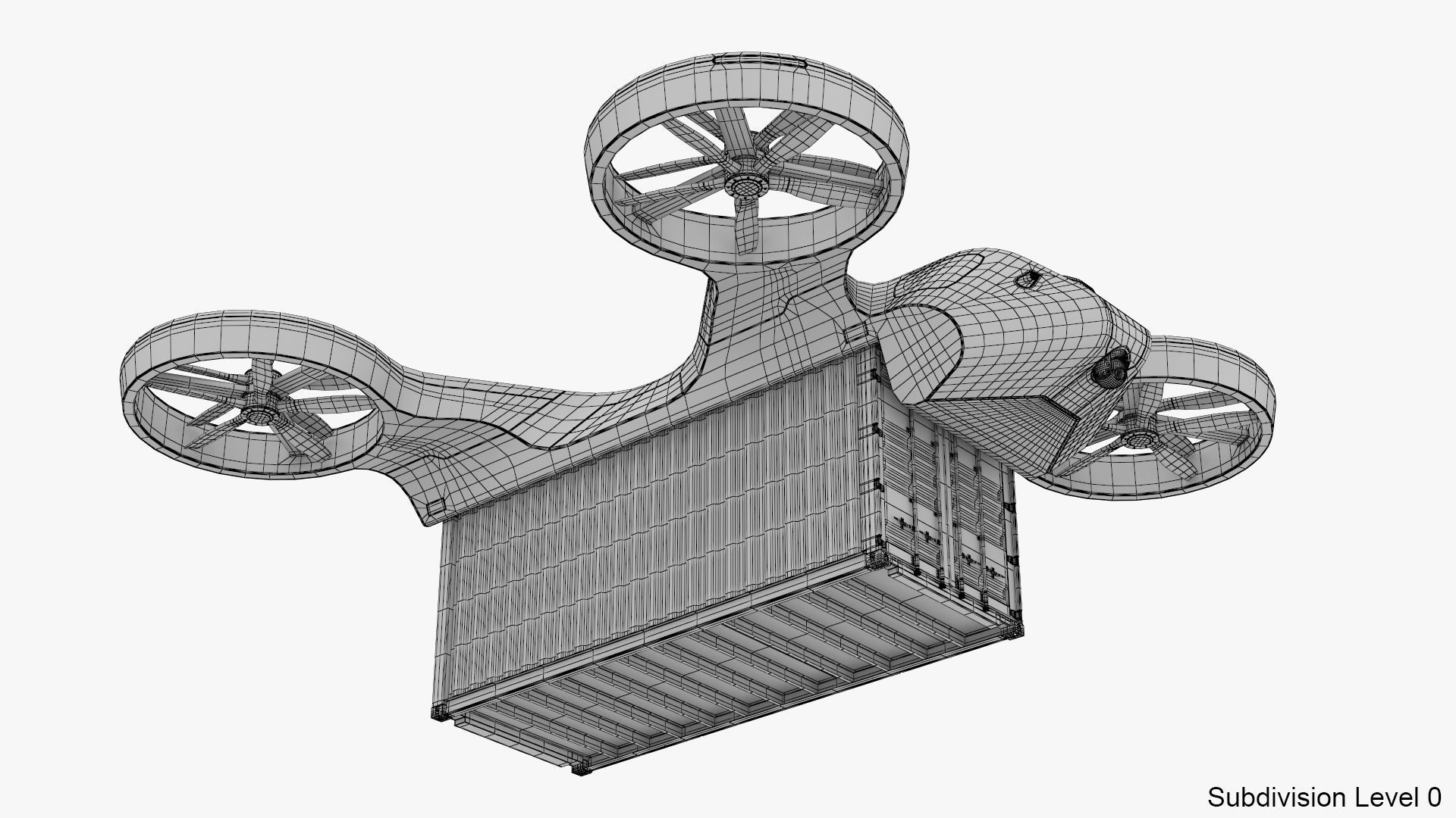 Cargo Drone 3D model_19