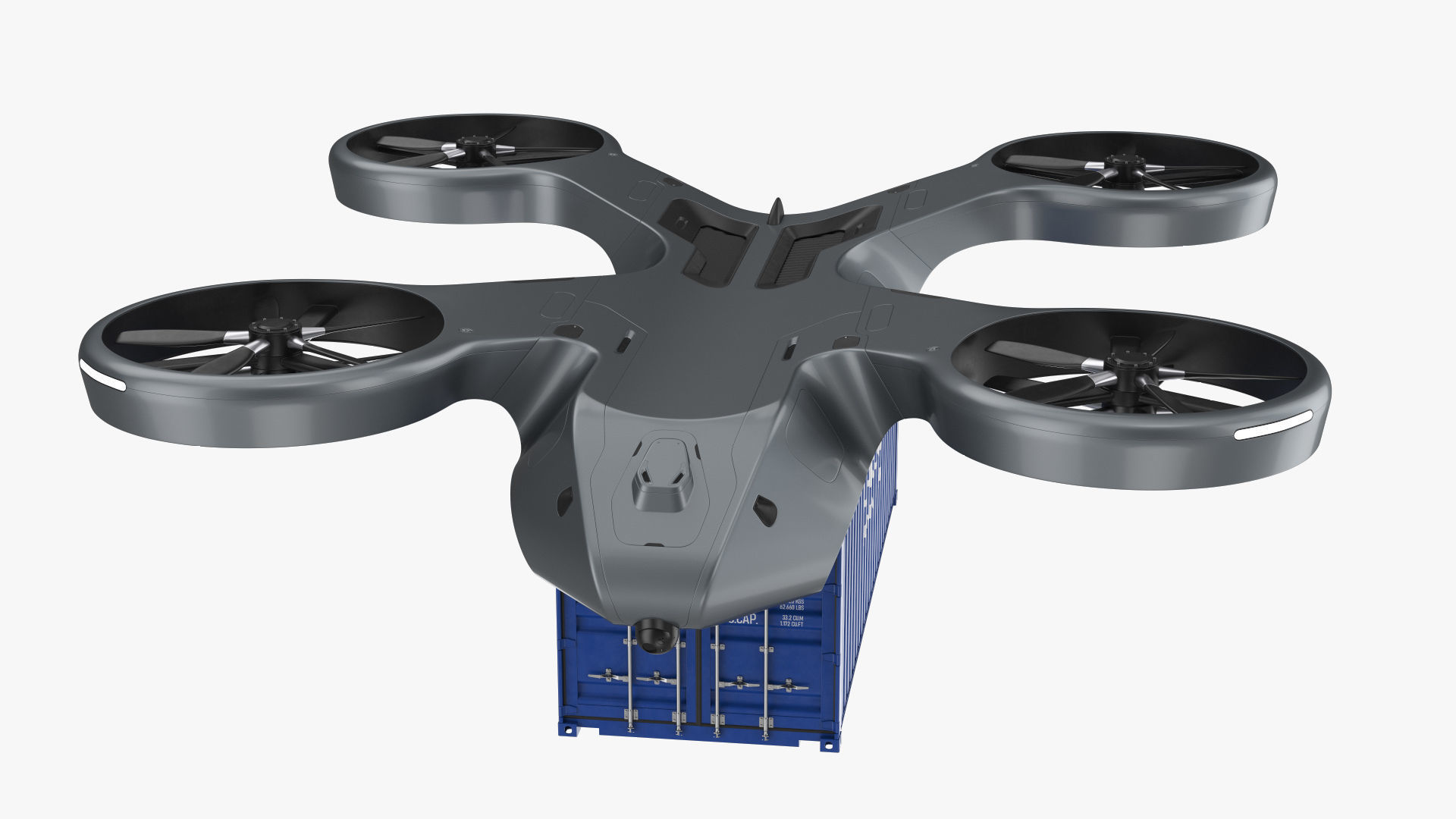 Cargo Drone 3D model_1