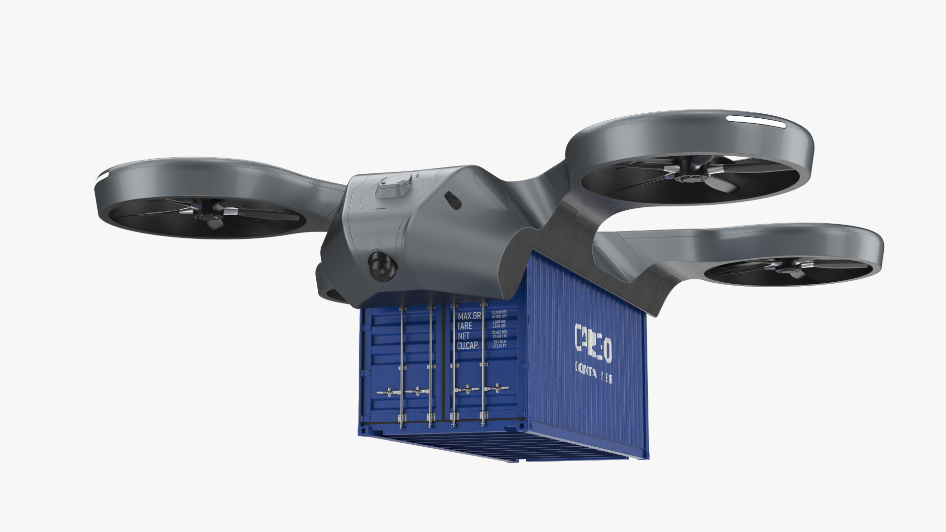 Cargo Drone 3D model_10