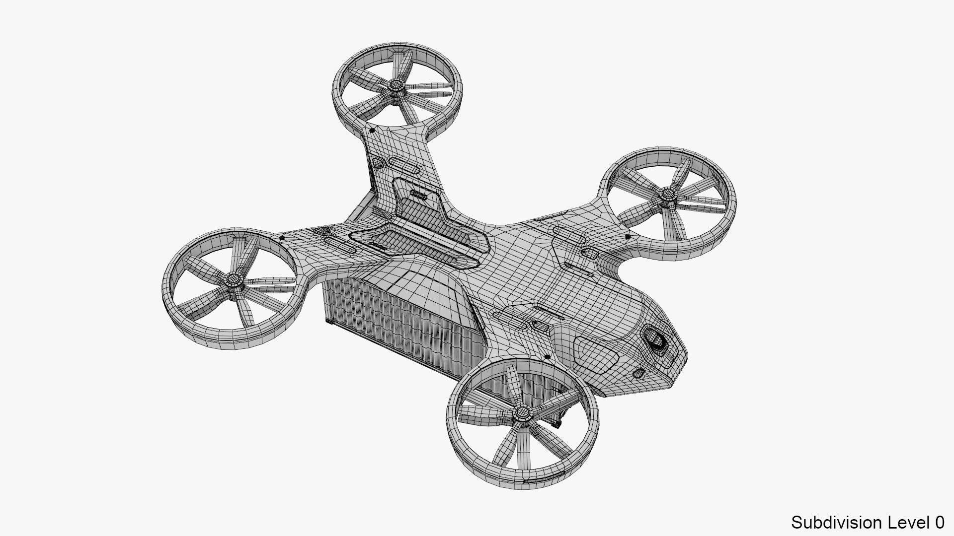 Cargo Drone 3D model_15