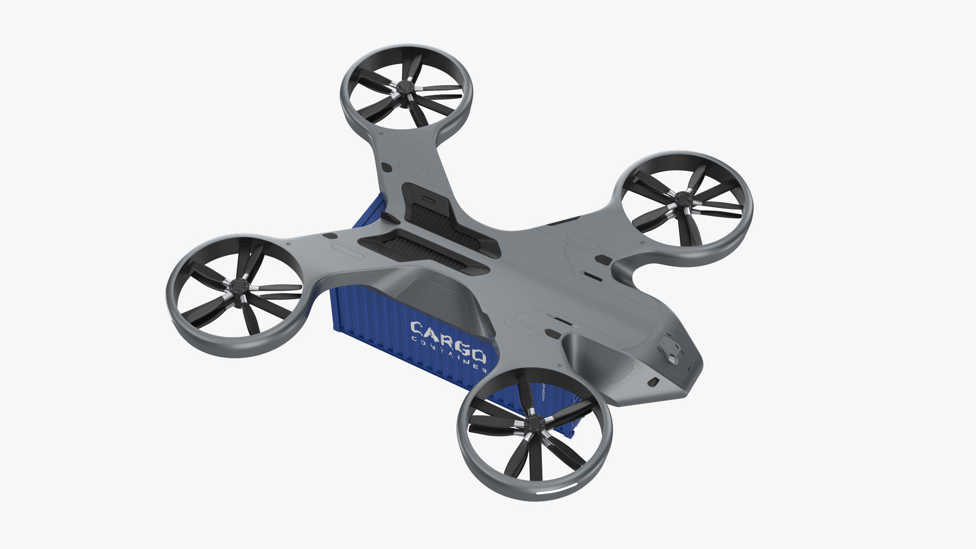 Cargo Drone 3D model_2