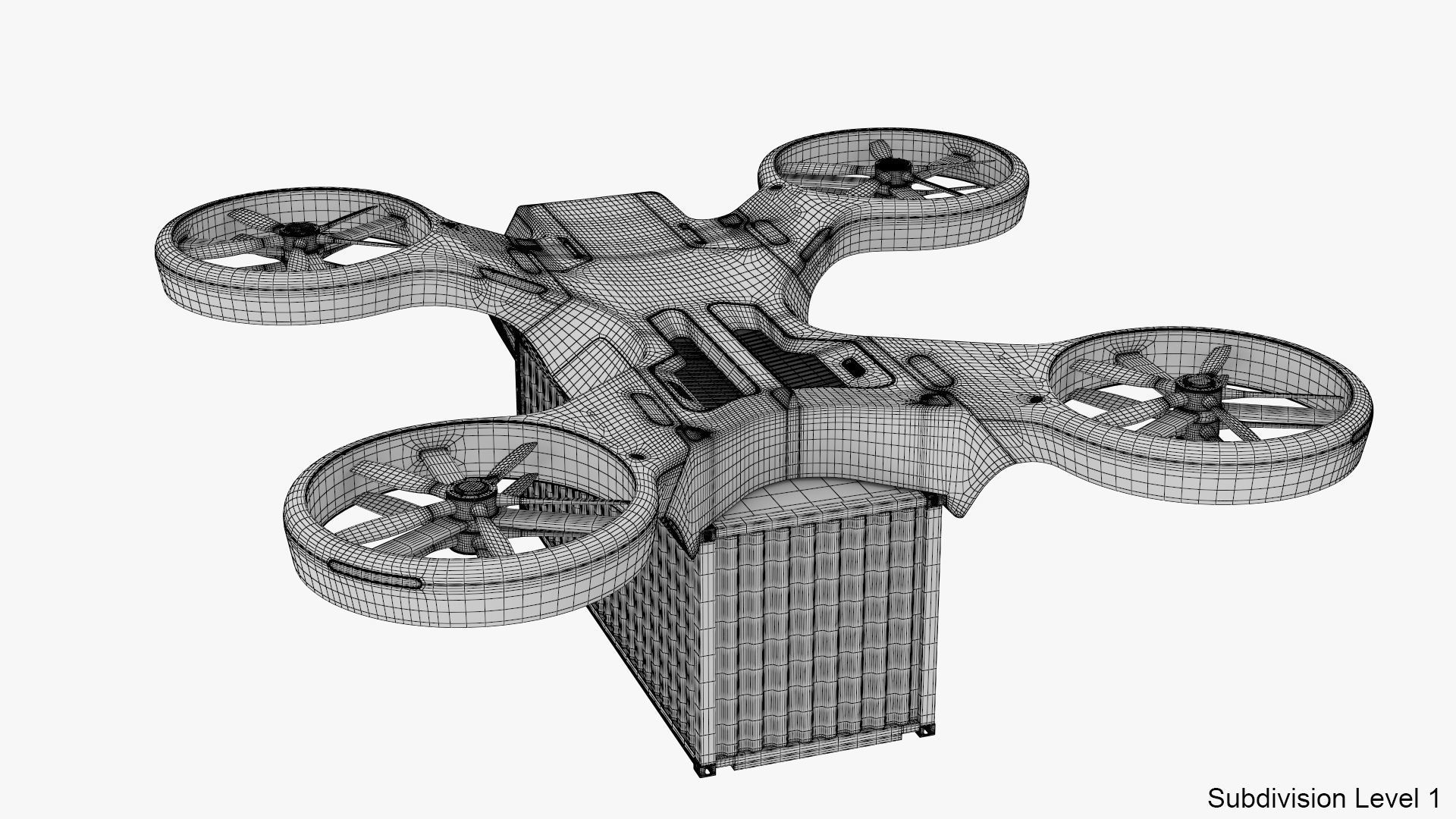 Cargo Drone 3D model_18