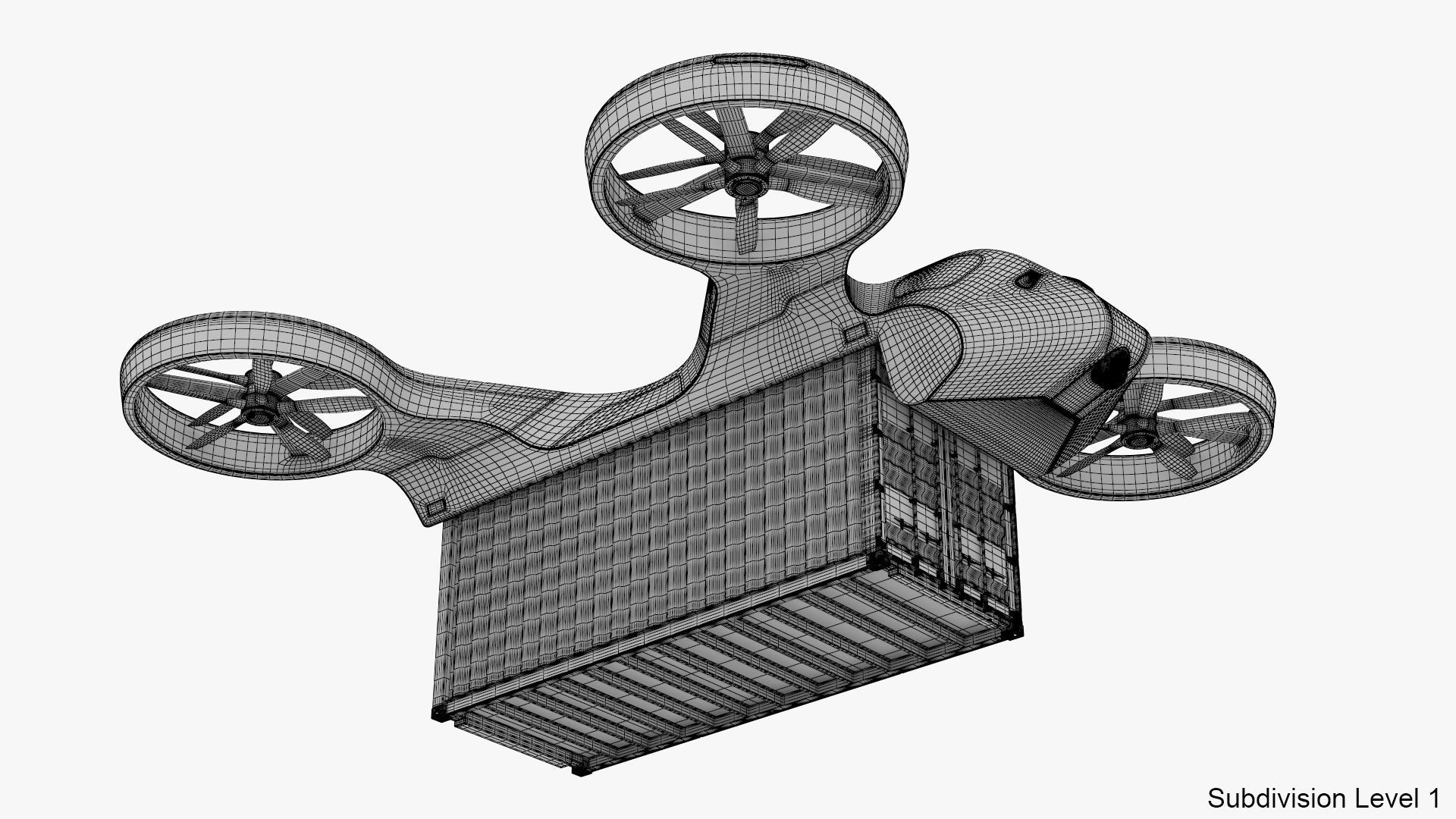 Cargo Drone 3D model_20